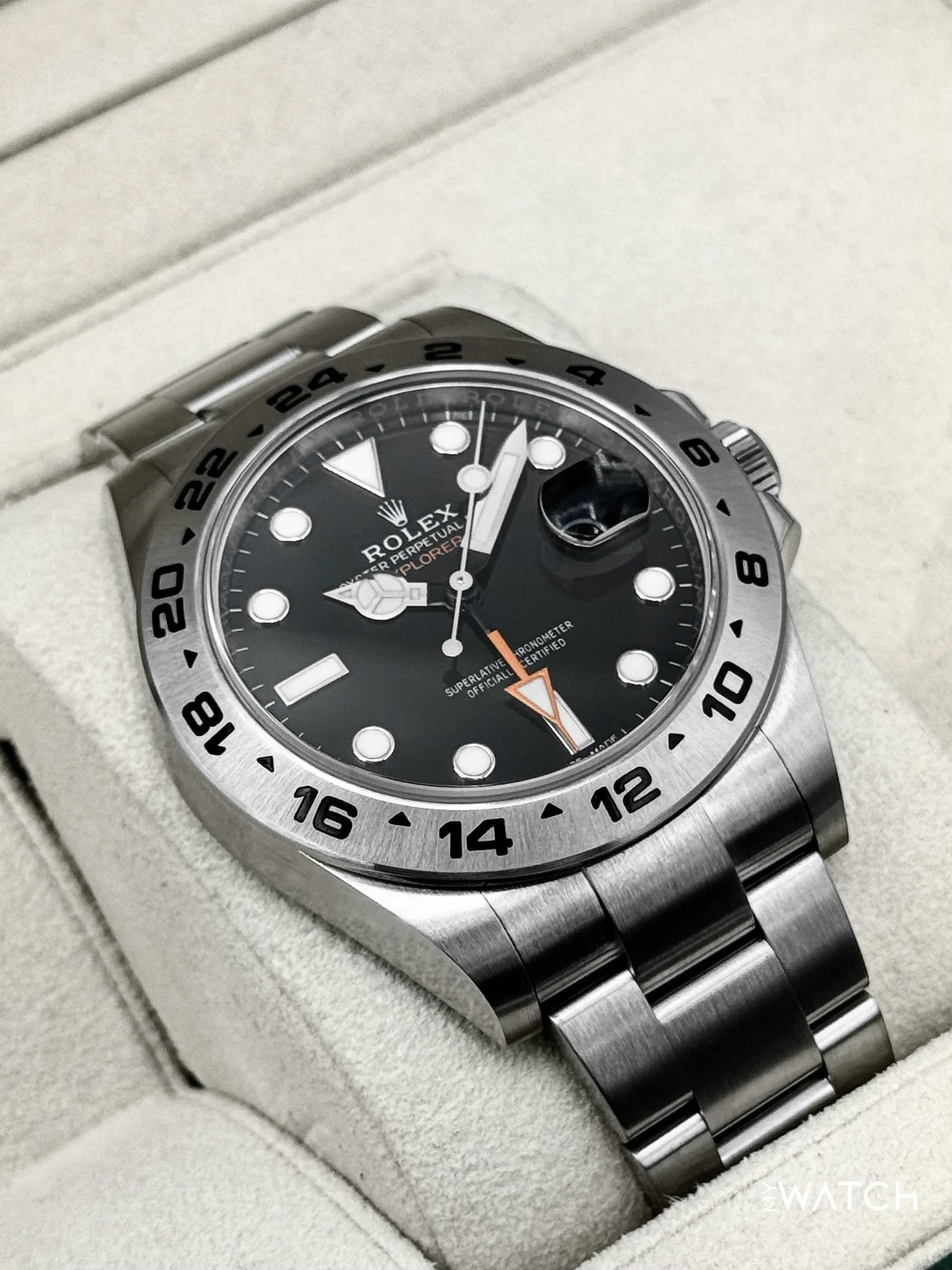 2018 Rolex Explorer II 42mm 216570 Stainless Steel Black Dial - Image 6