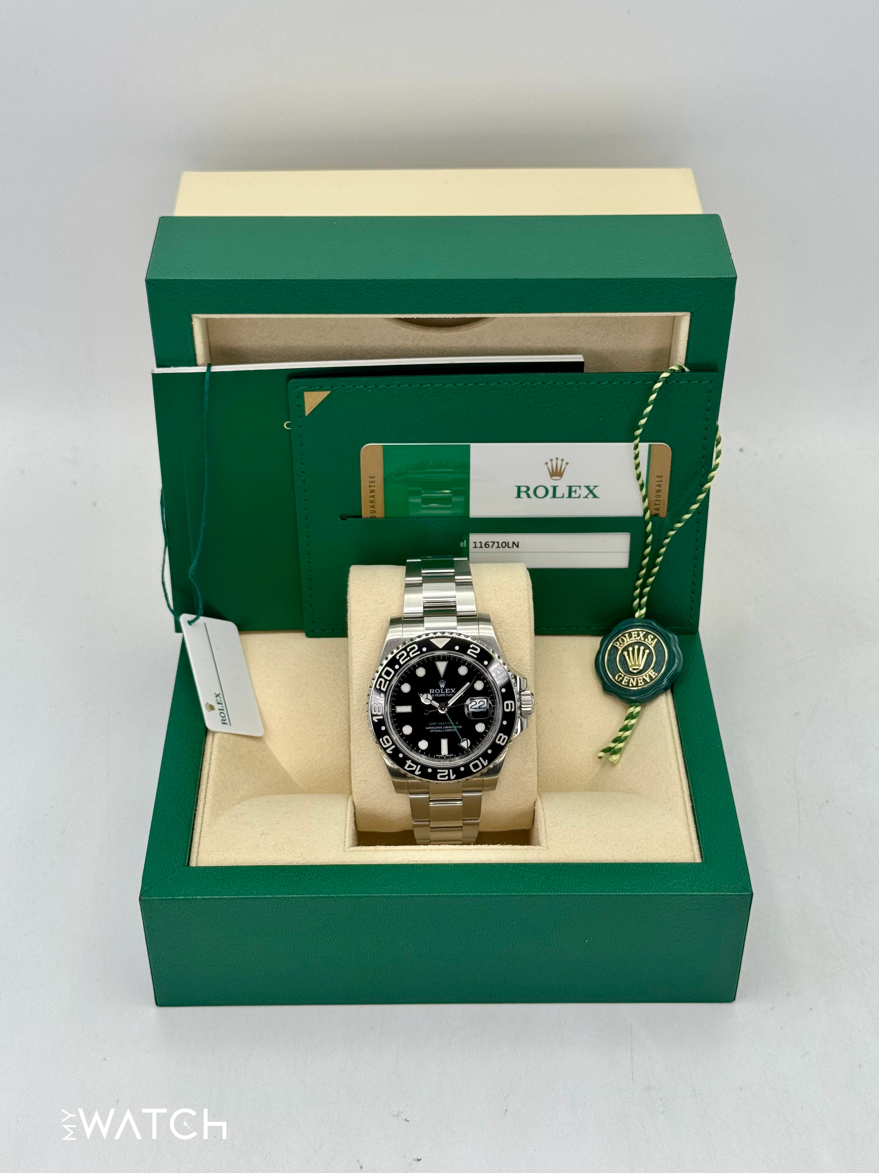 2018 Rolex GMT-Master II 40mm 116710LN Stainless Steel Black Dial - Image 9