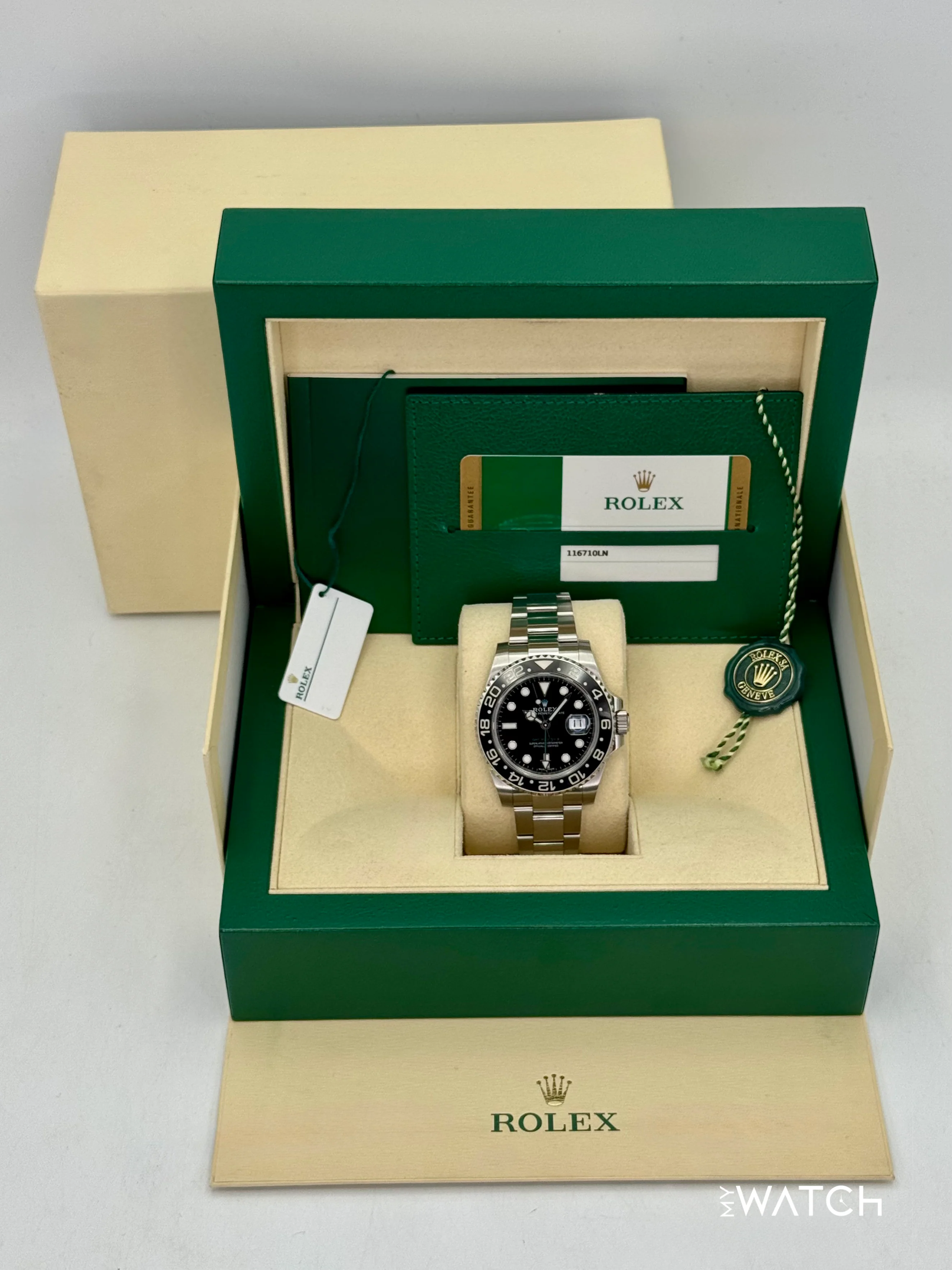 2018 Rolex GMT-Master II 40mm 116710LN Stainless Steel Black Dial - Image 9