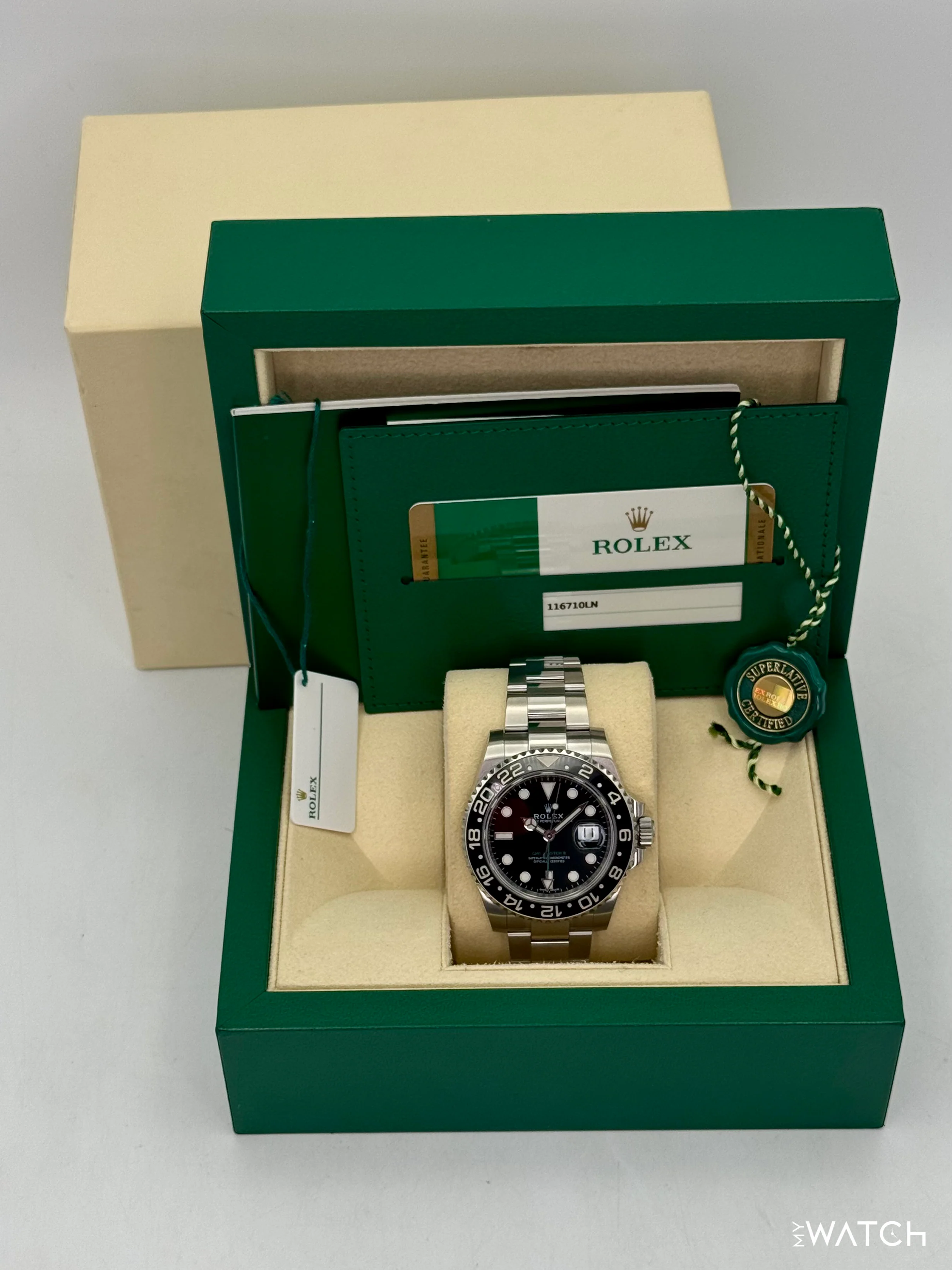 2018 Rolex GMT-Master II 40mm 116710LN Stainless Steel Black Dial - Image 9