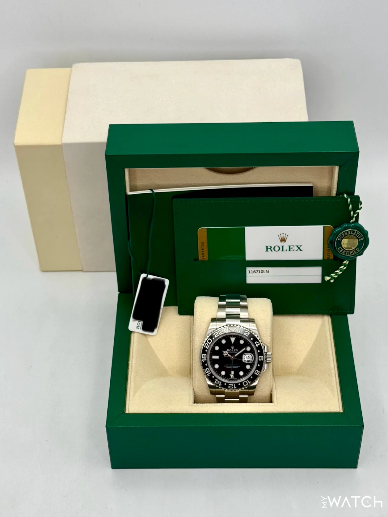 2018 Rolex GMT-Master II 40mm 116710LN Stainless Steel Black Dial - Image 9