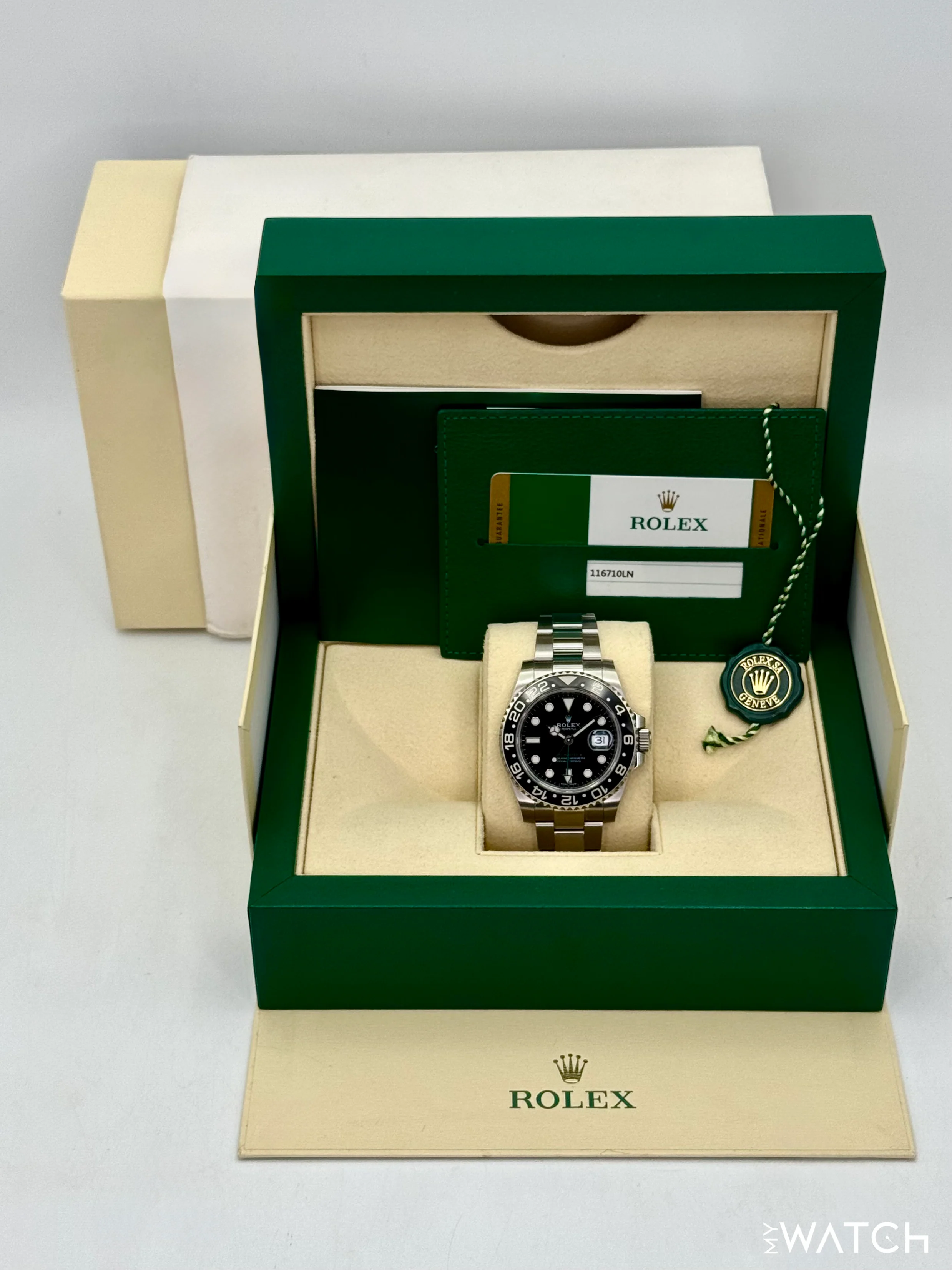 2018 Rolex GMT-Master II 40mm 116710LN Stainless Steel Black Dial - Image 9