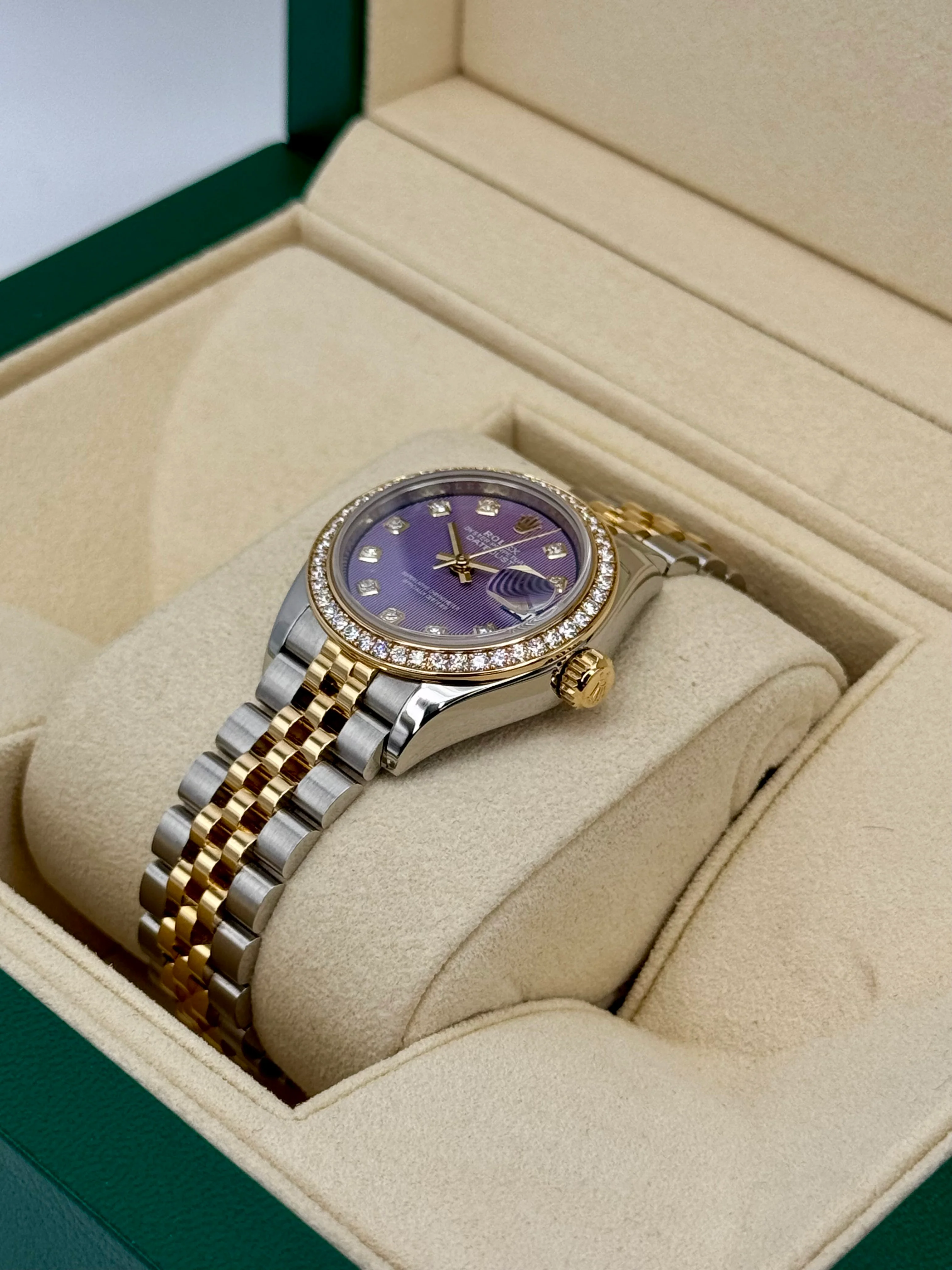 2018 Lady-Datejust 28mm 279383RBR Lavender Stripe Motif Diamond Dial - Image 5