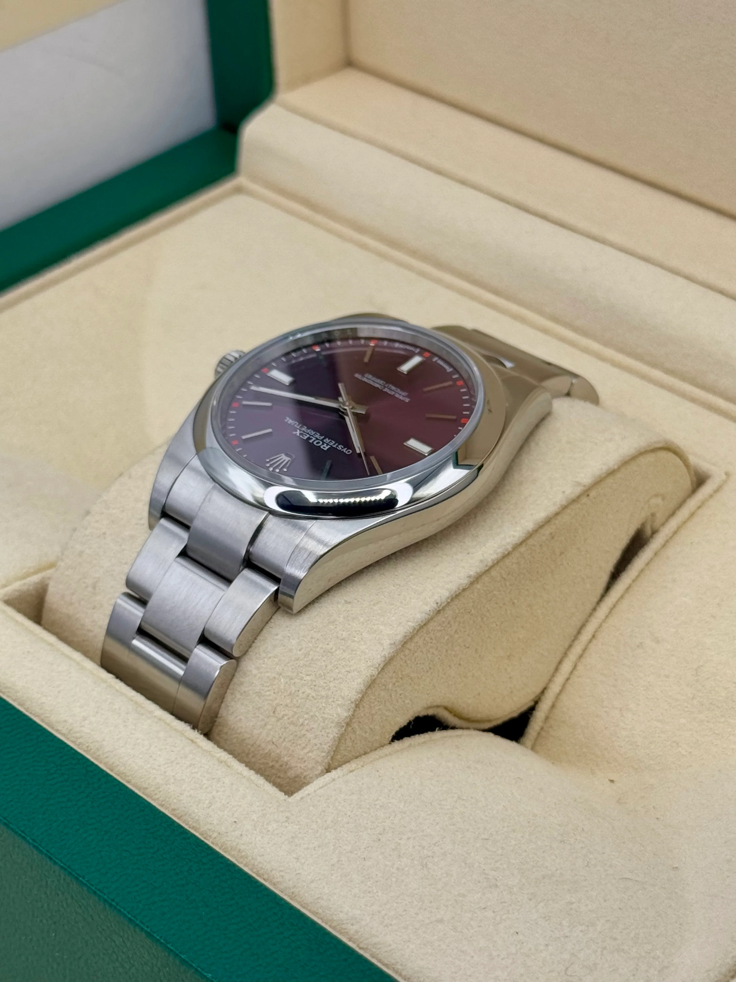 2018 Rolex Oyster Perpetual 39mm 114300 Grape Dial - Image 7