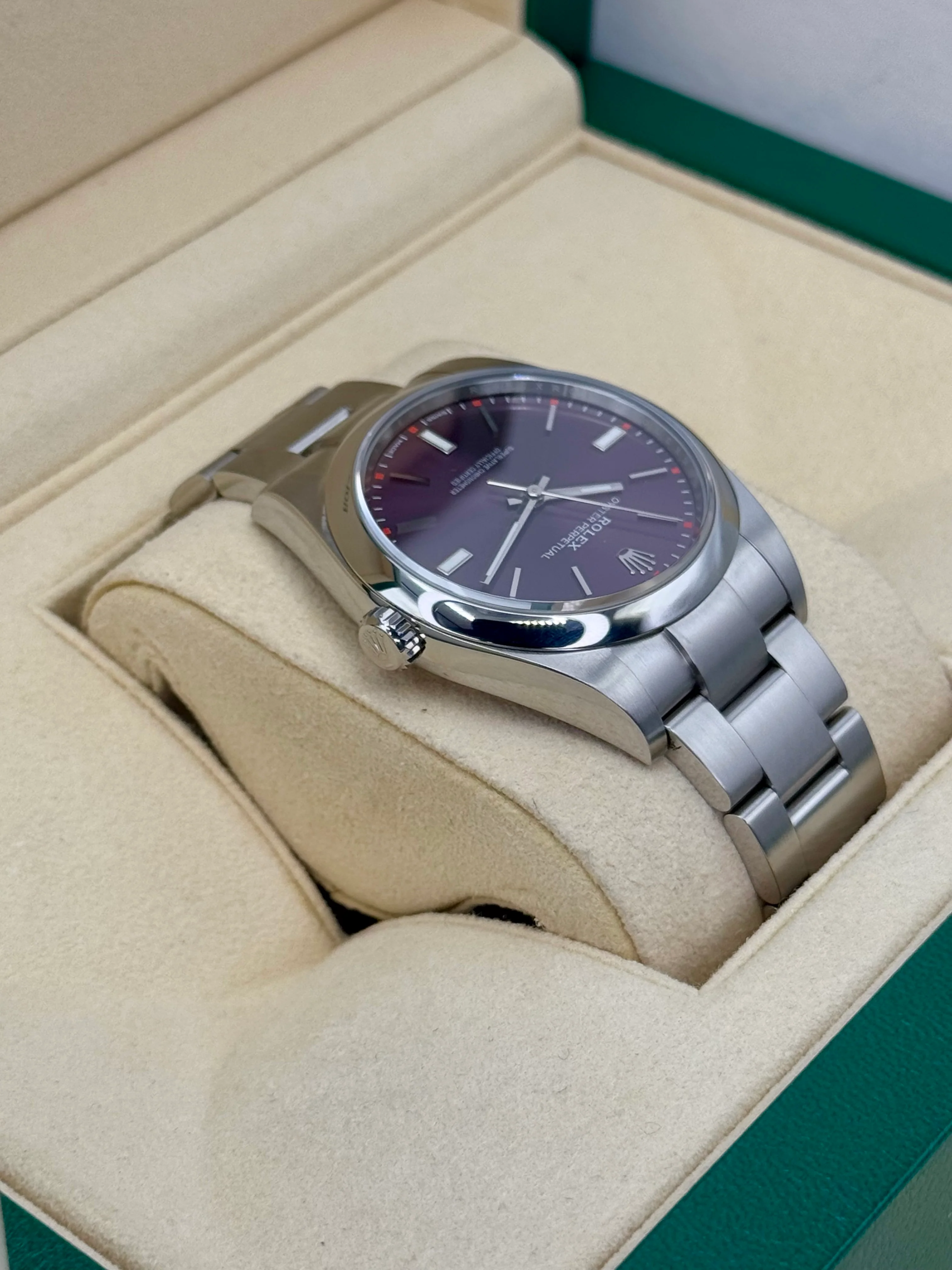 2018 Rolex Oyster Perpetual 39mm 114300 Grape Dial - Image 8