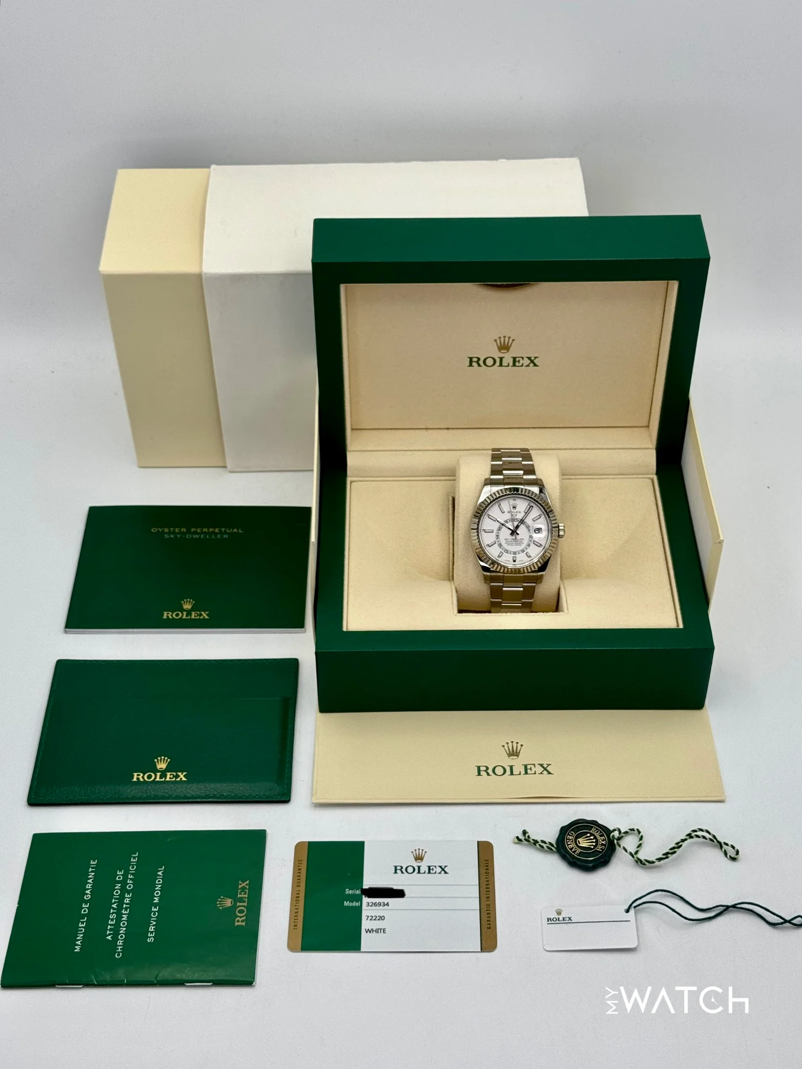 2018 Rolex Sky-Dweller 42mm 326934 Stainless Steel Oyster White Dial - Image 10