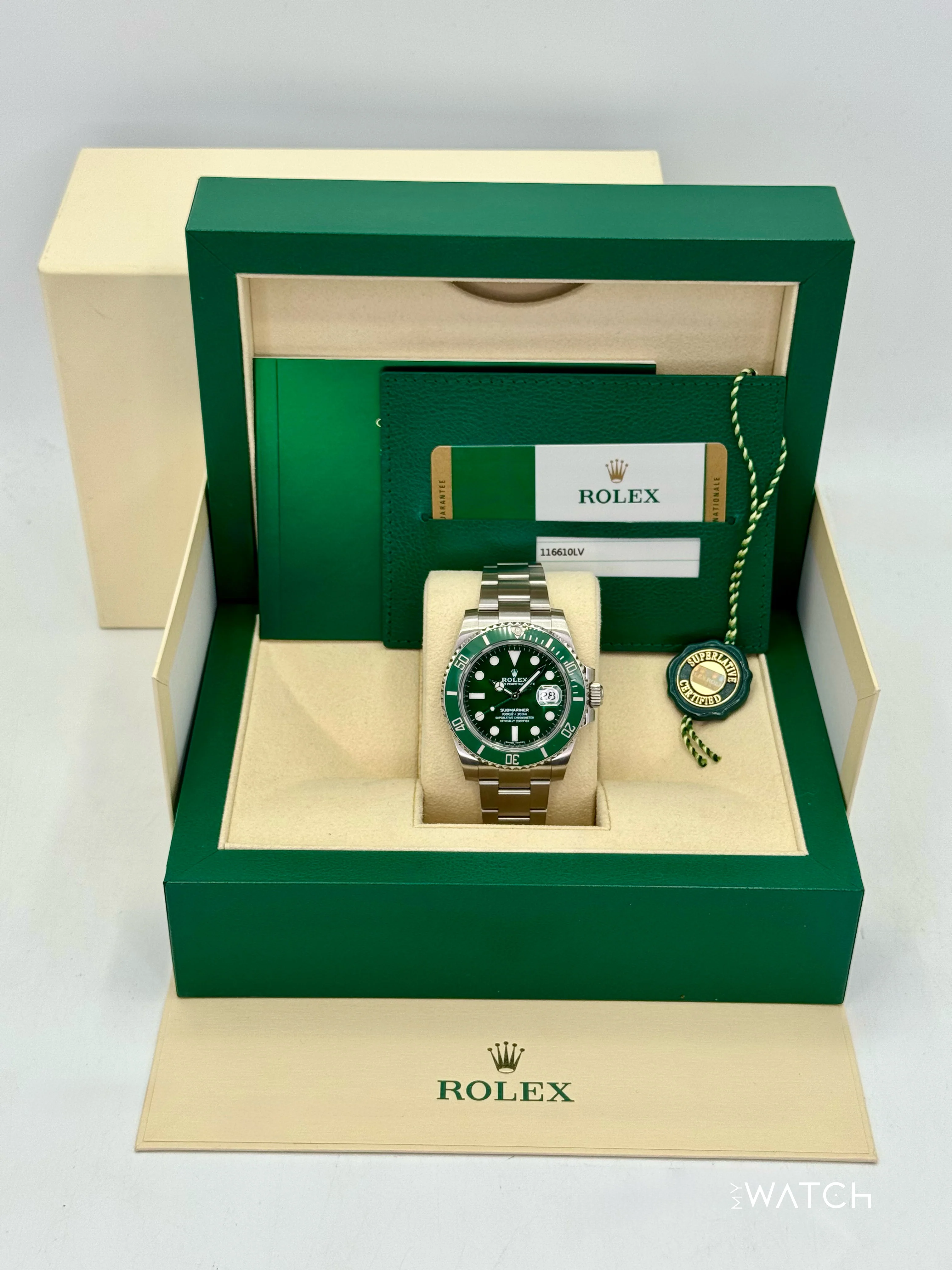 2018 Rolex Submariner “Hulk” 40mm 116610LV Green Dial - Image 9