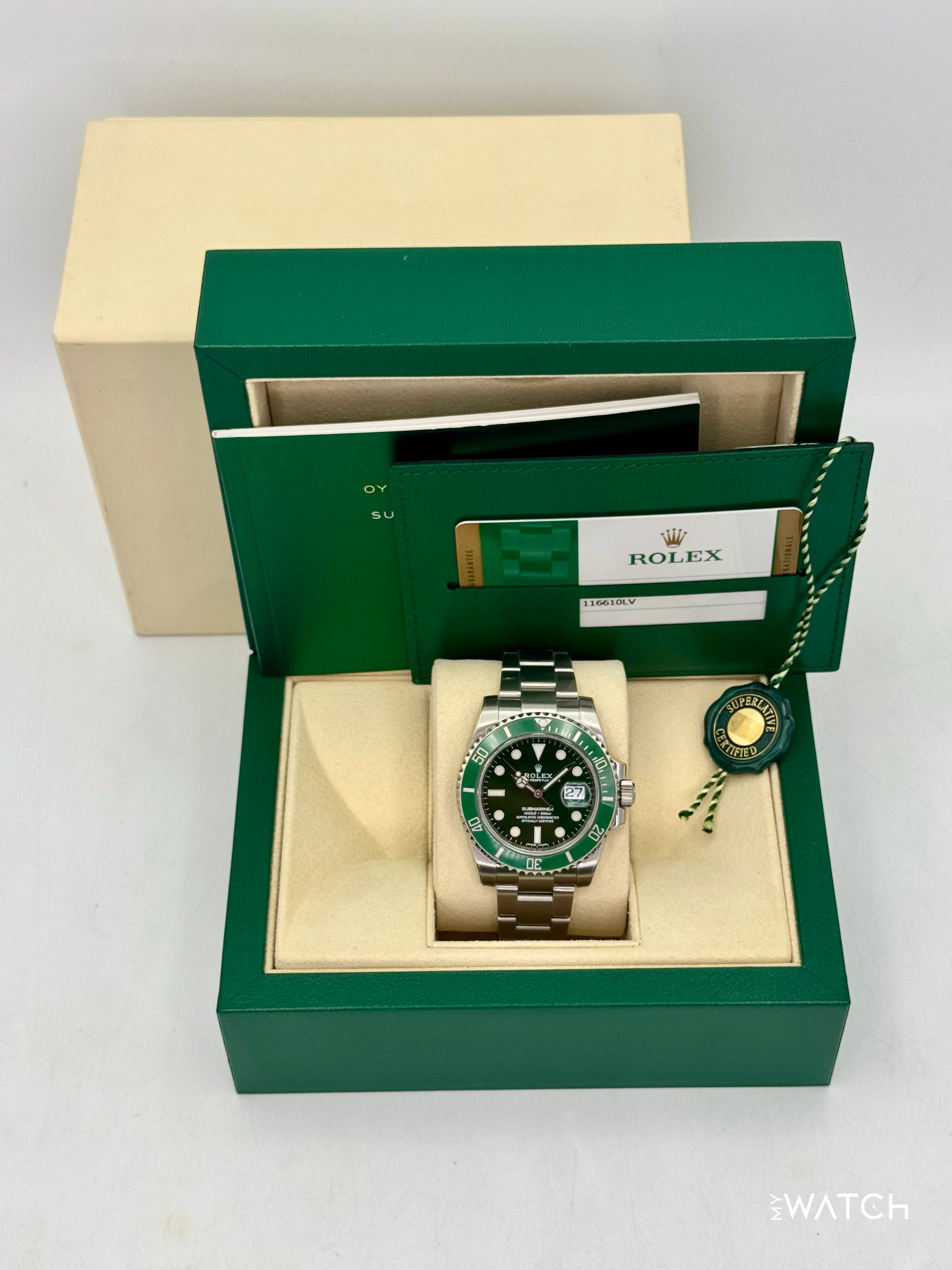 2018 Rolex Submariner “Hulk” 40mm 116610LV Green Dial - Image 9