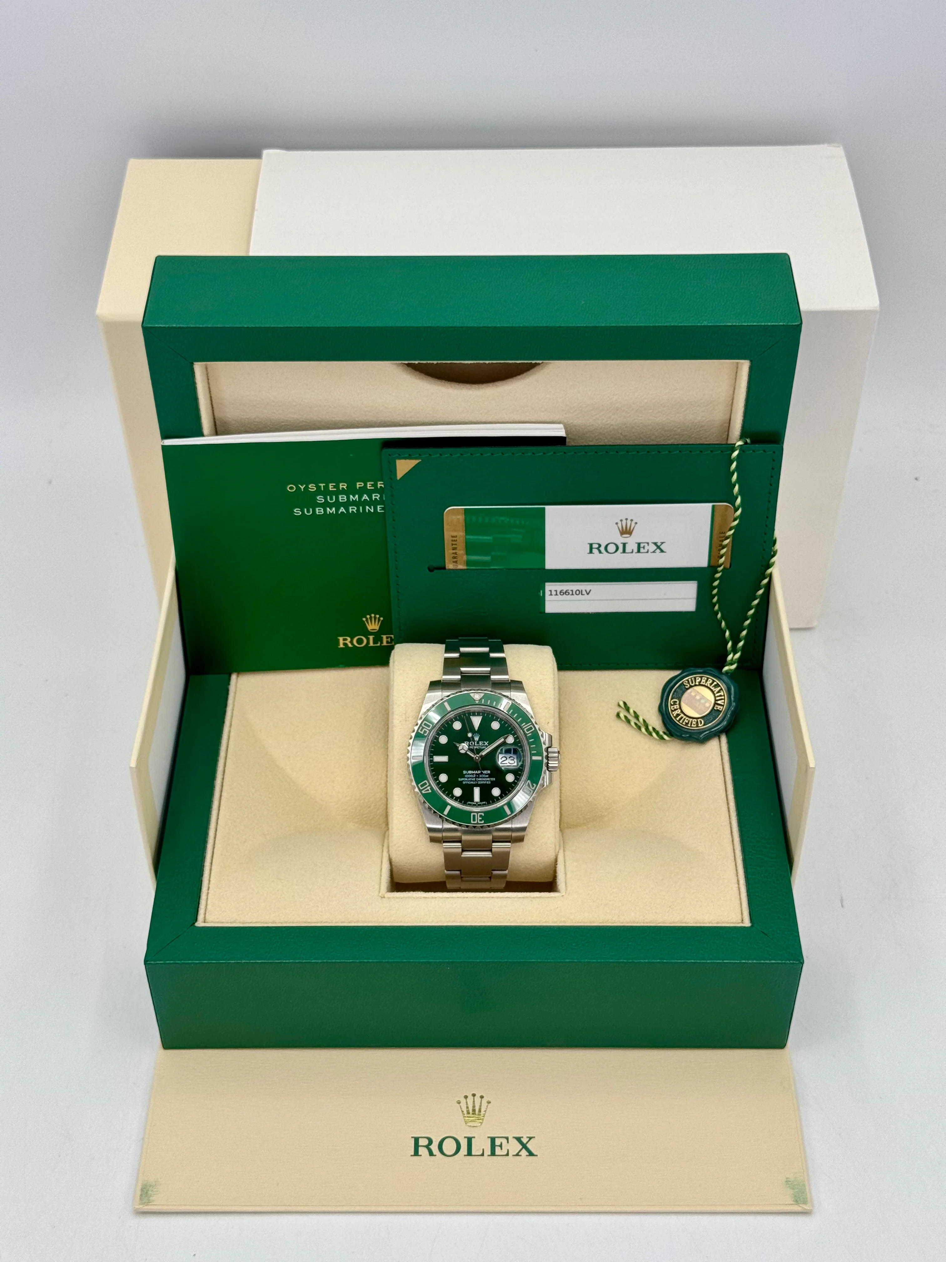2019 Rolex Submariner “Hulk” 40mm 116610LV Green Dial - Image 9