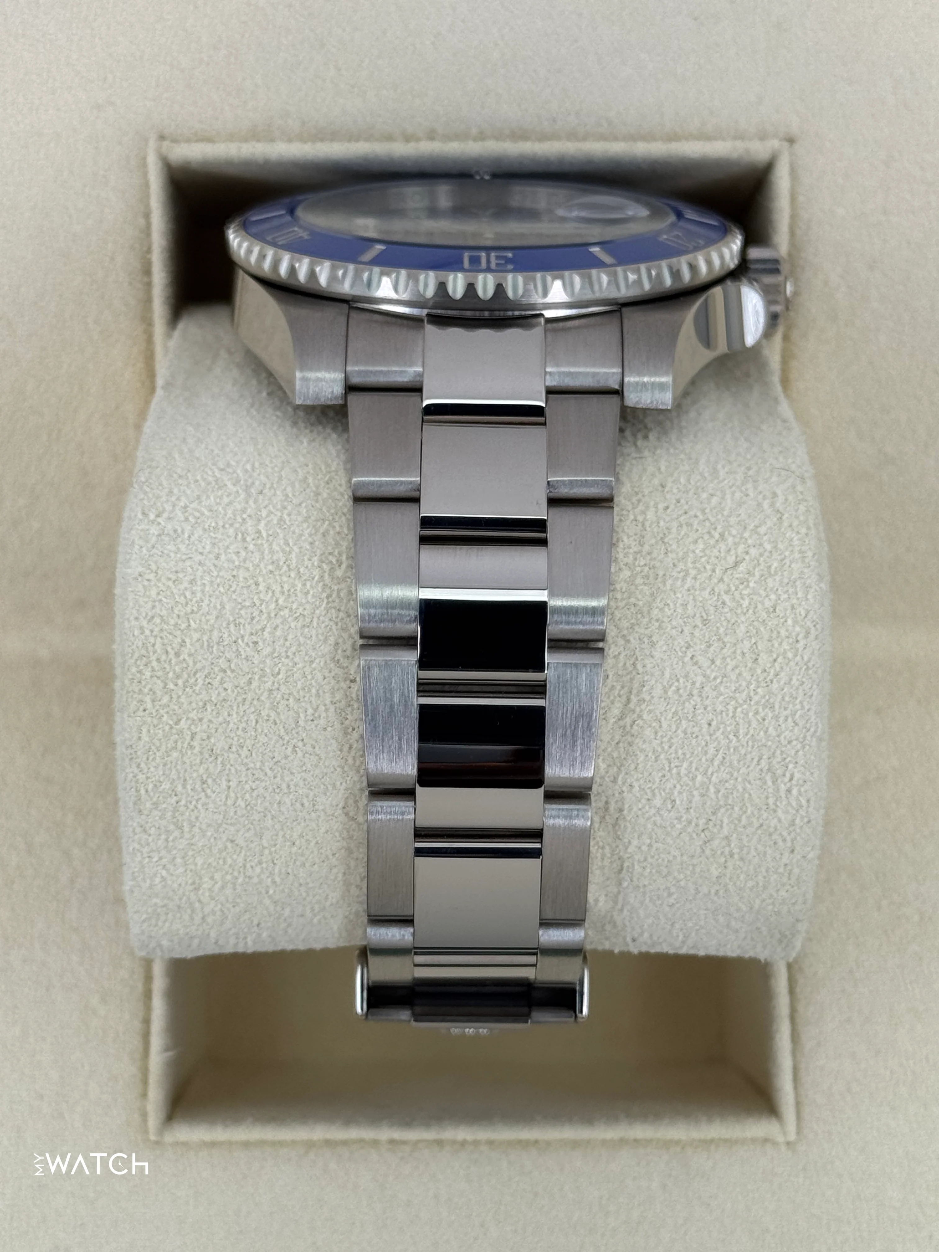 2018 Rolex Submariner "Smurf" 40mm 116619LB White Gold Blue Dial - Image 3