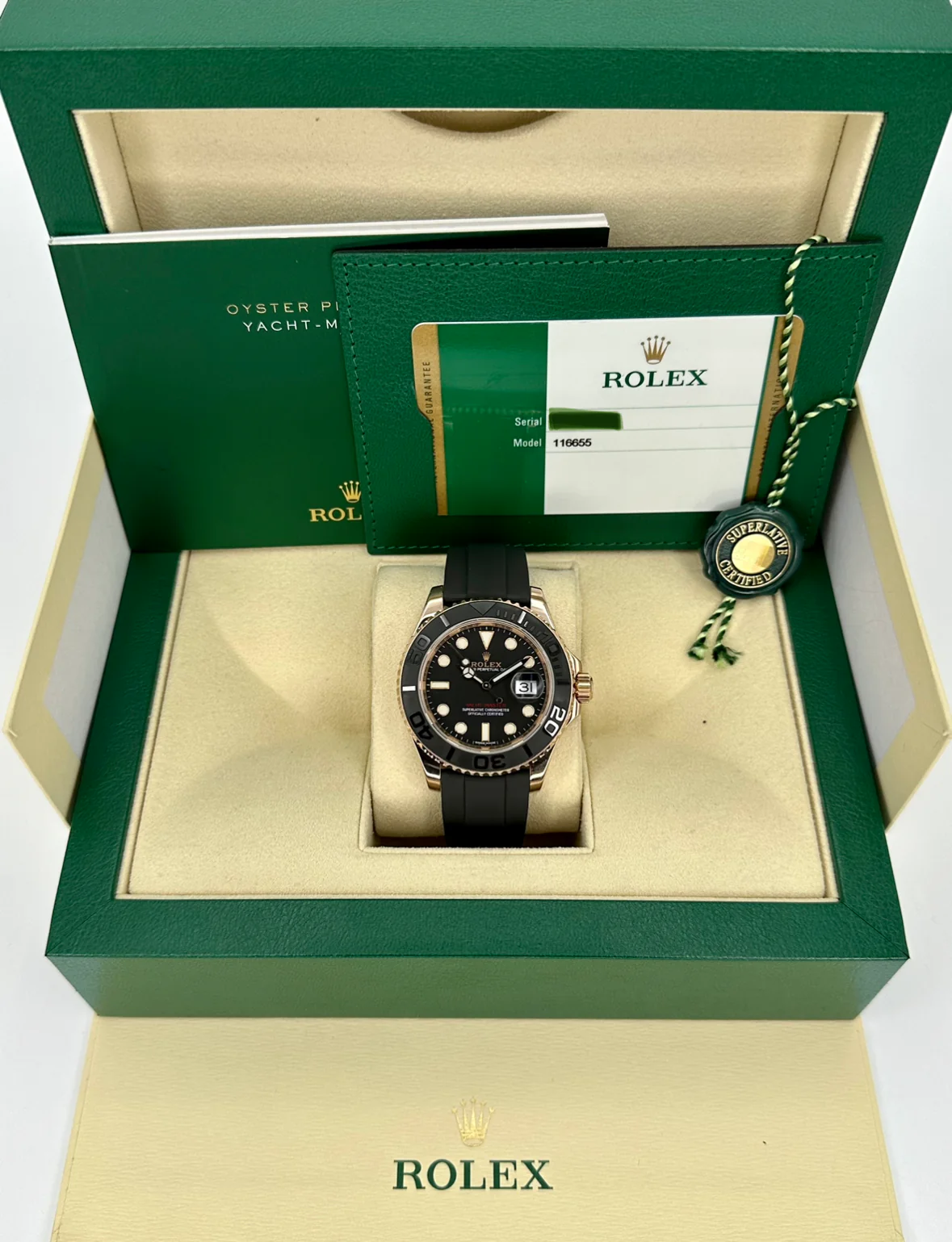 2018 Rolex Yacht-Master 40mm 116655 Oysterflex Black Dial - Image 11