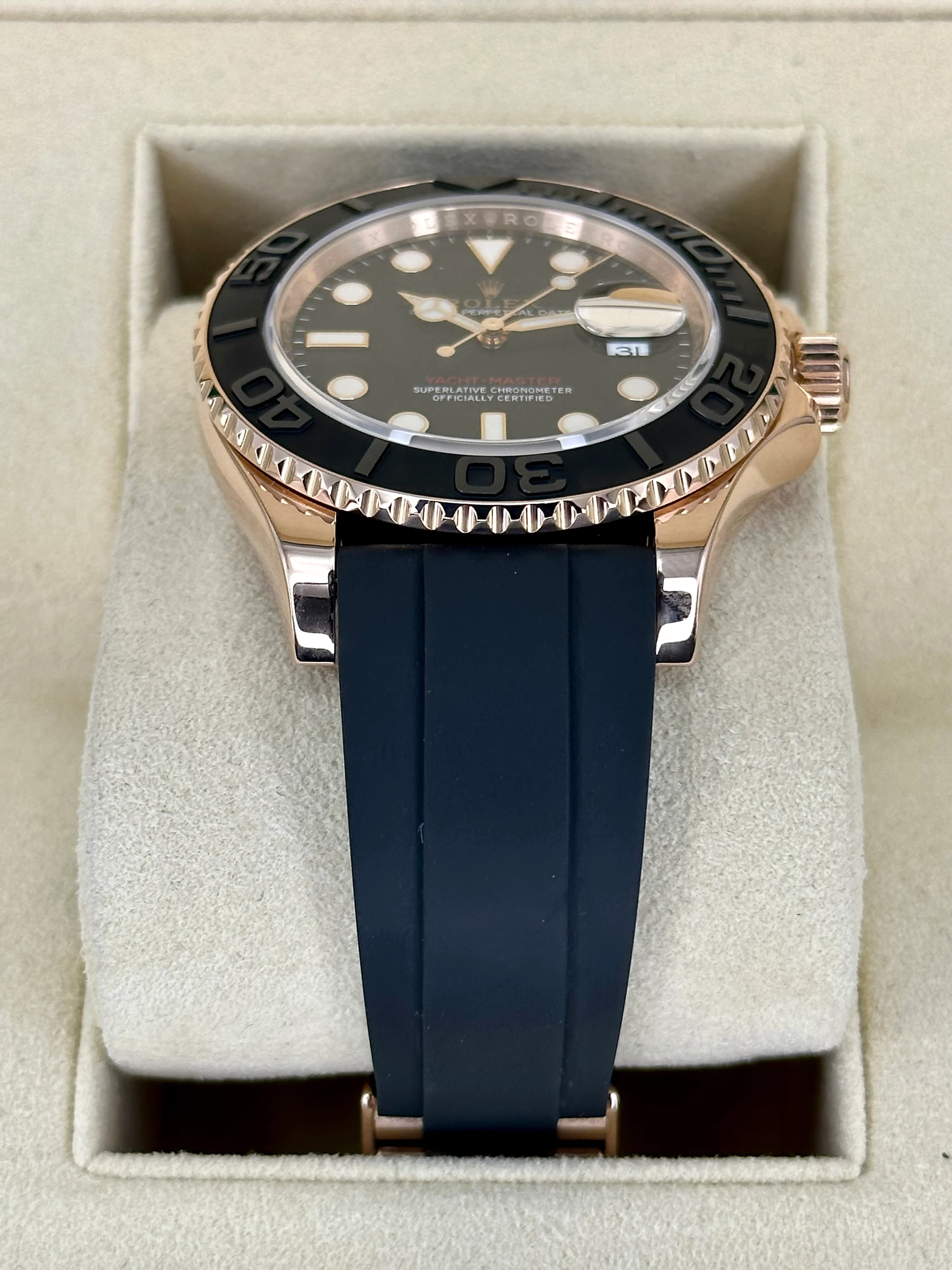 2018 Rolex Yacht-Master 40mm 116655 Oysterflex Black Dial - Image 3