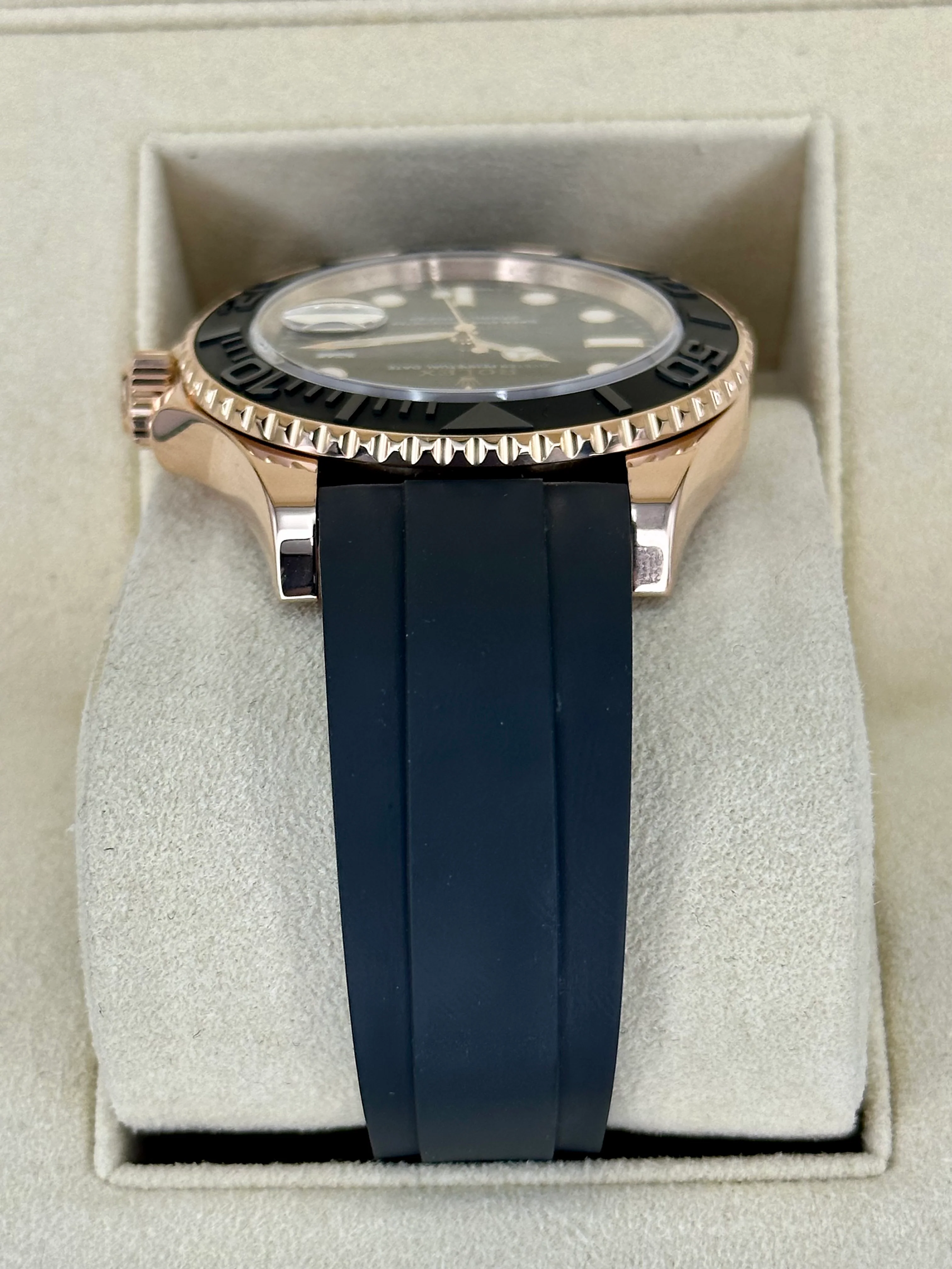 2018 Rolex Yacht-Master 40mm 116655 Oysterflex Black Dial - Image 4