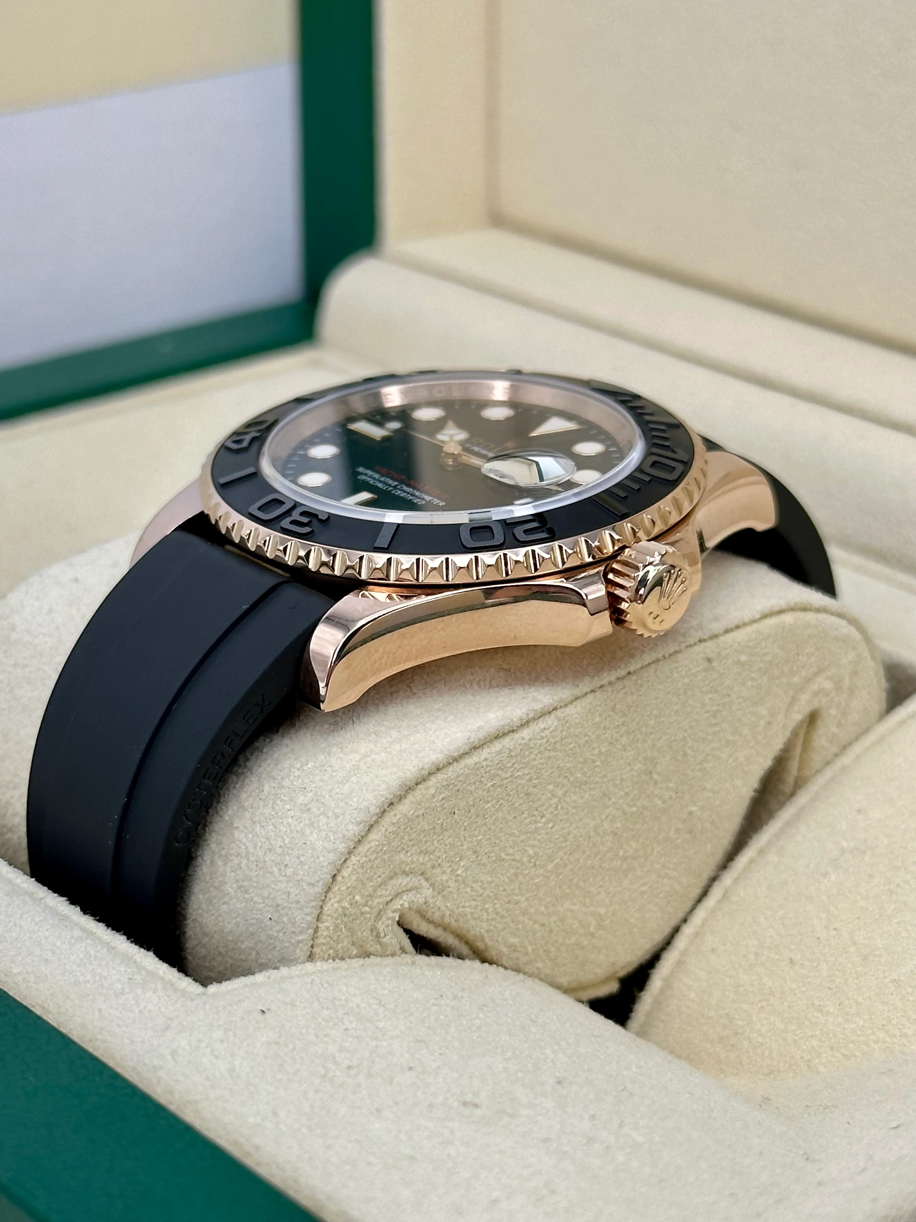 2018 Rolex Yacht-Master 40mm 116655 Oysterflex Black Dial - Image 5