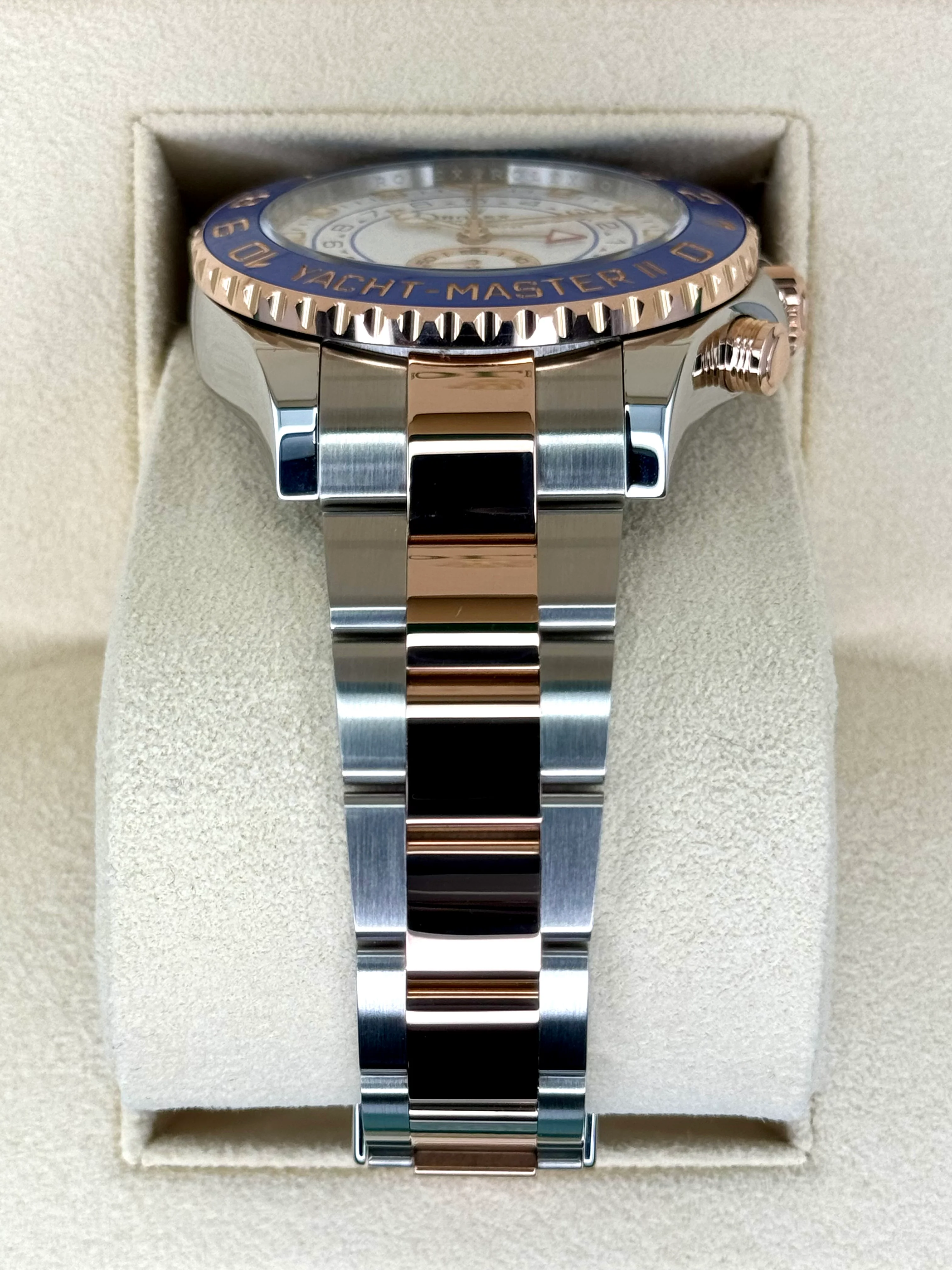 2018 Rolex Yacht-Master II 44mm 116681 Two-Tone White Dial - Image 3