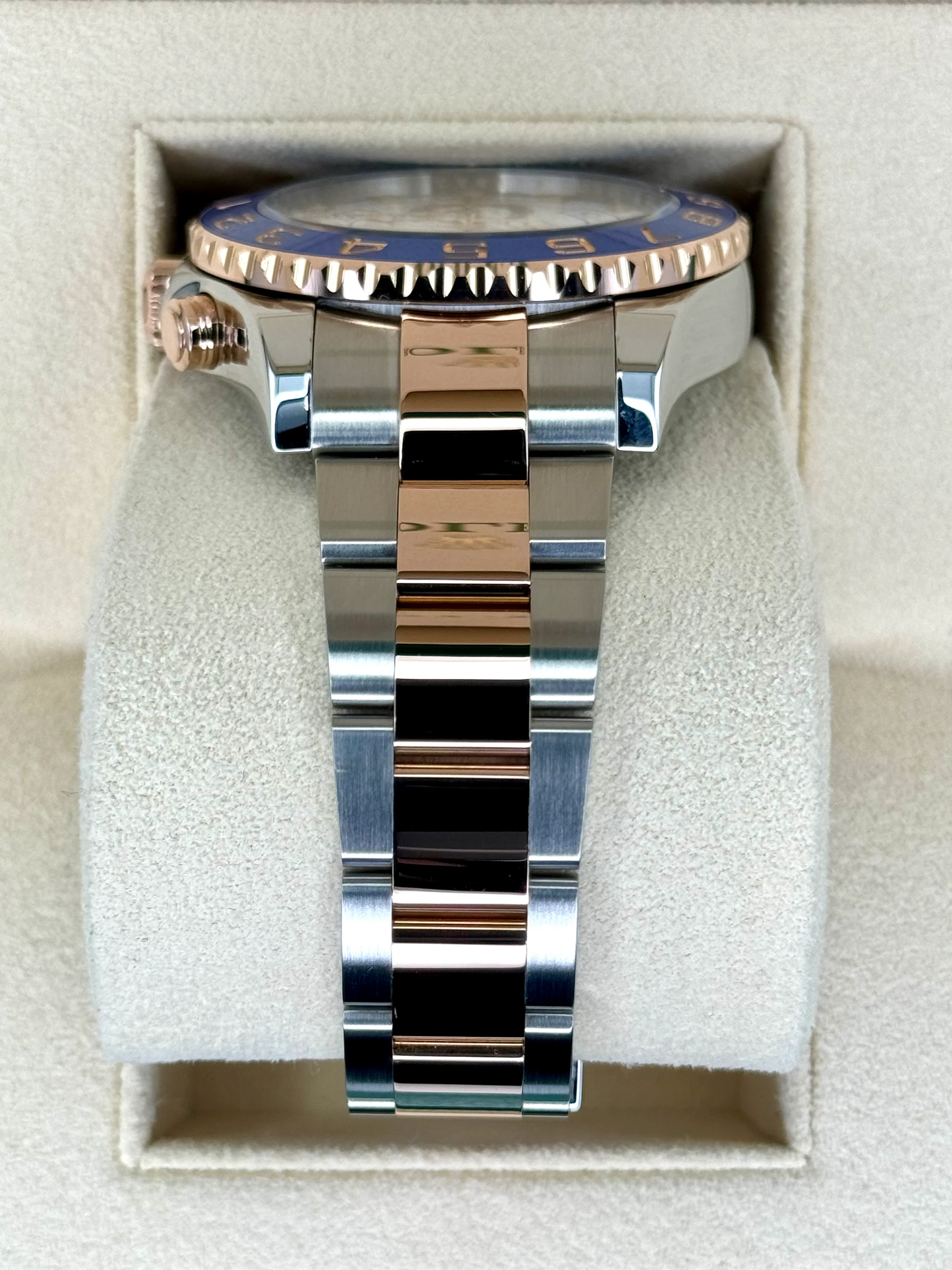 2018 Rolex Yacht-Master II 44mm 116681 Two-Tone White Dial - Image 4