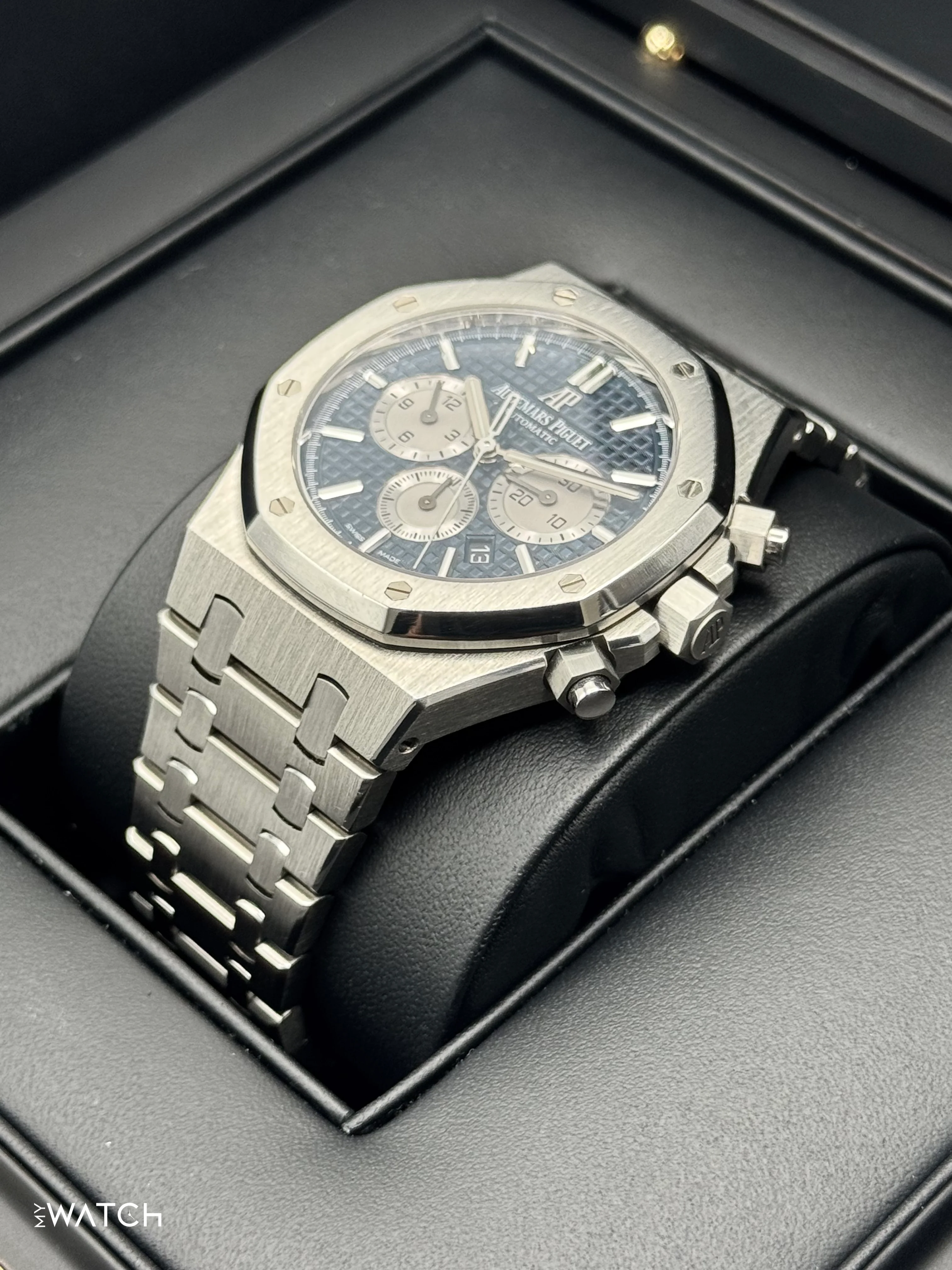 2019 Audemars Piguet Royal Oak 41mm 26331ST Chronograph Blue Dial - Image 5