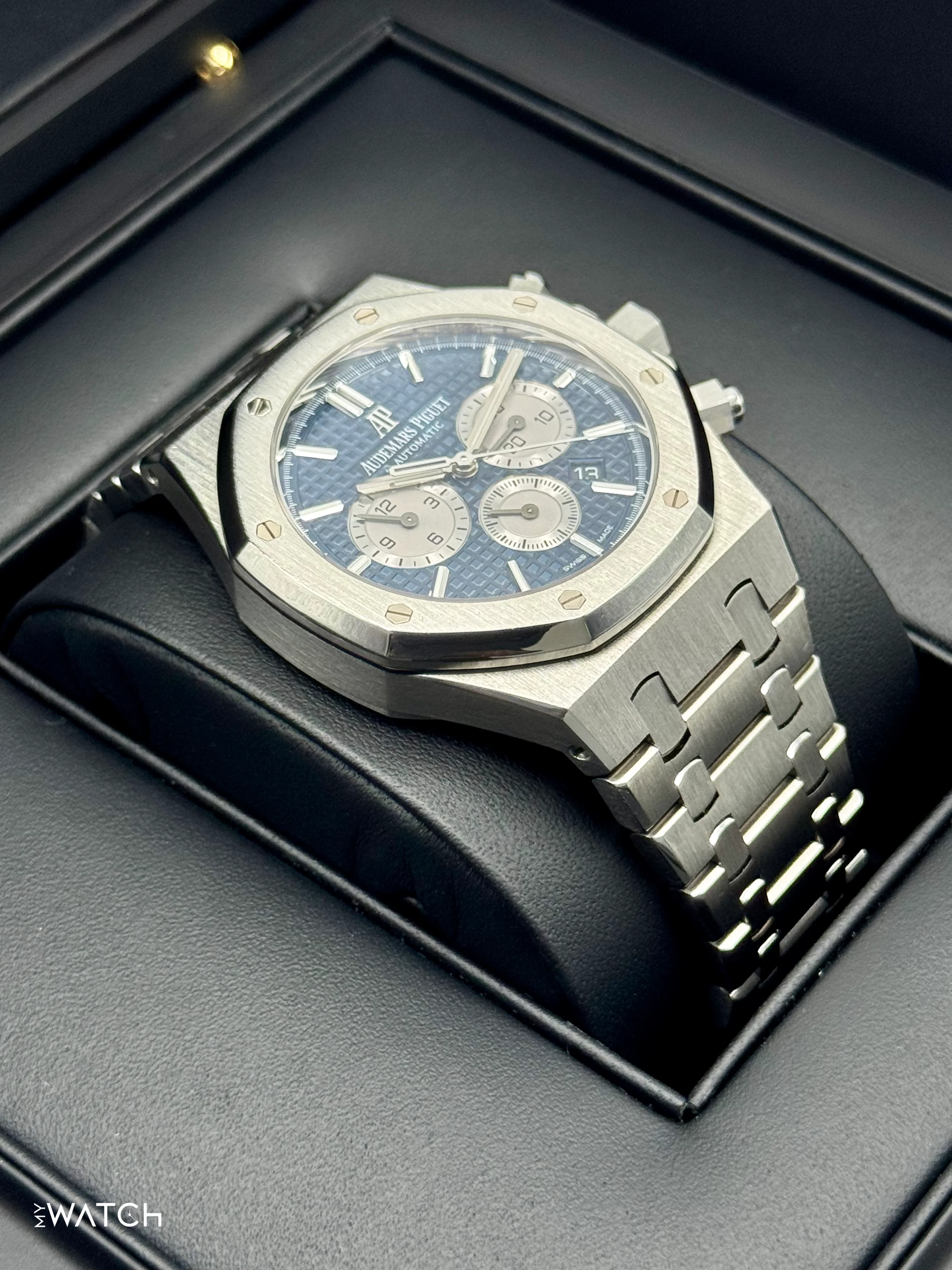 2019 Audemars Piguet Royal Oak 41mm 26331ST Chronograph Blue Dial - Image 6