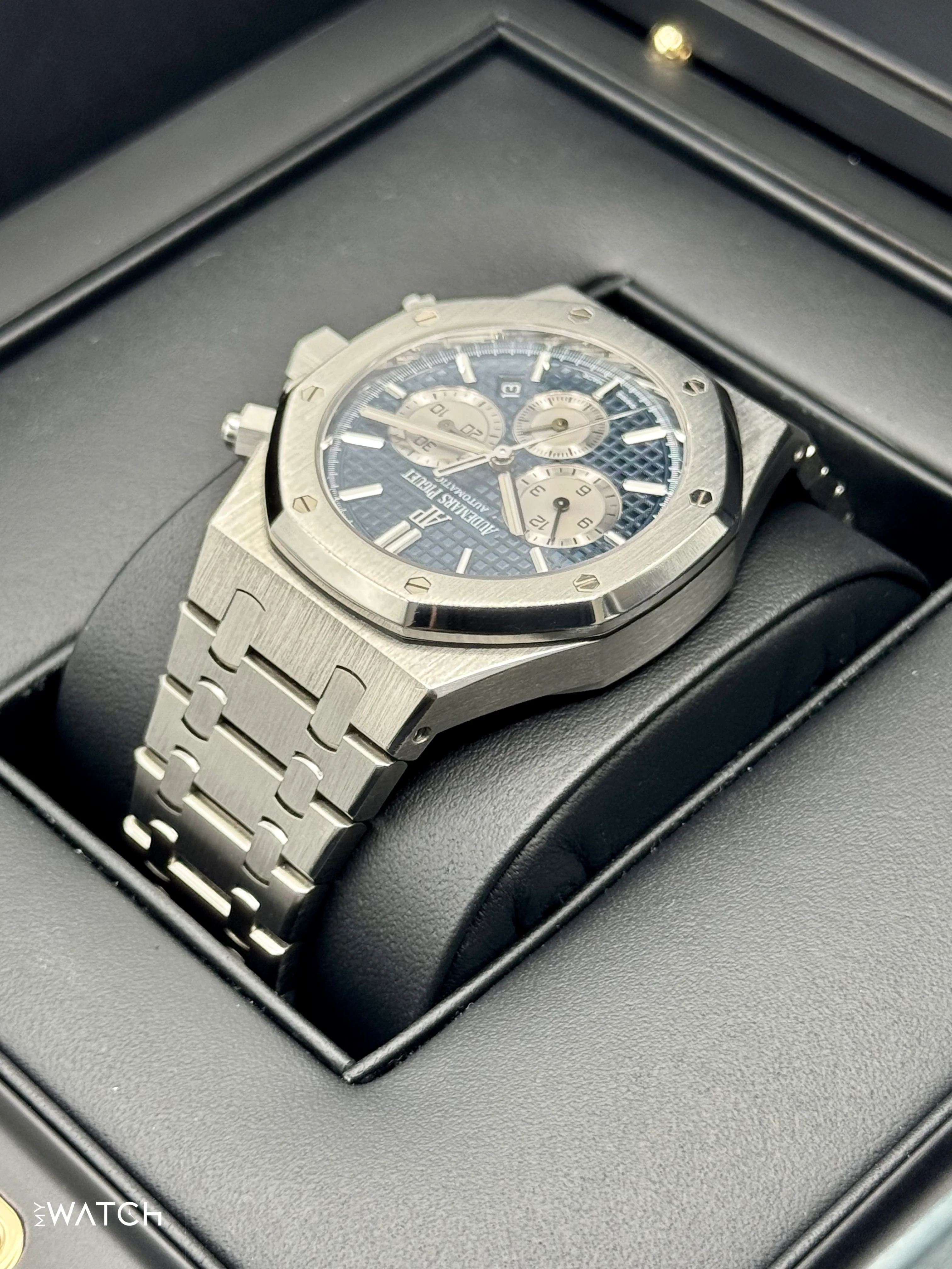 2019 Audemars Piguet Royal Oak 41mm 26331ST Chronograph Blue Dial - Image 7