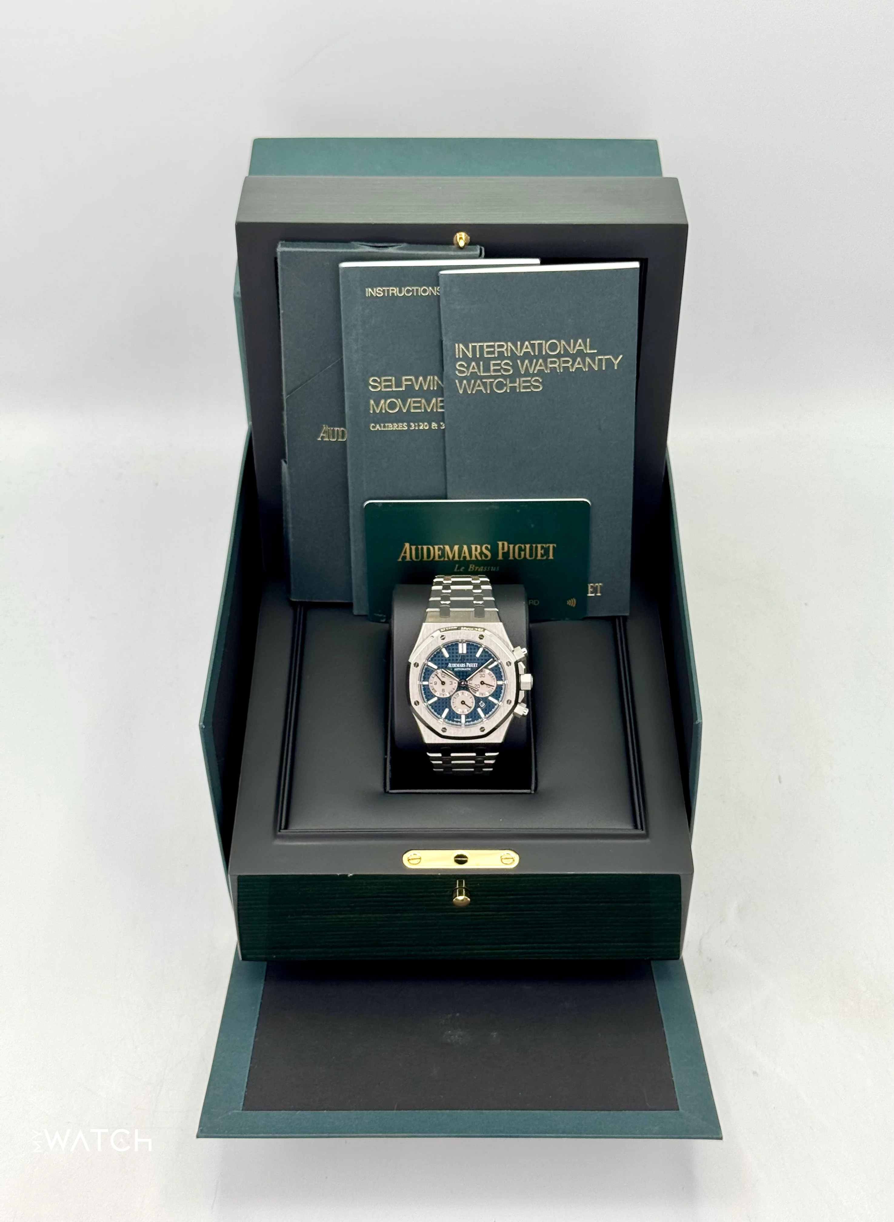 2019 Audemars Piguet Royal Oak 41mm 26331ST Chronograph Blue Dial - Image 9