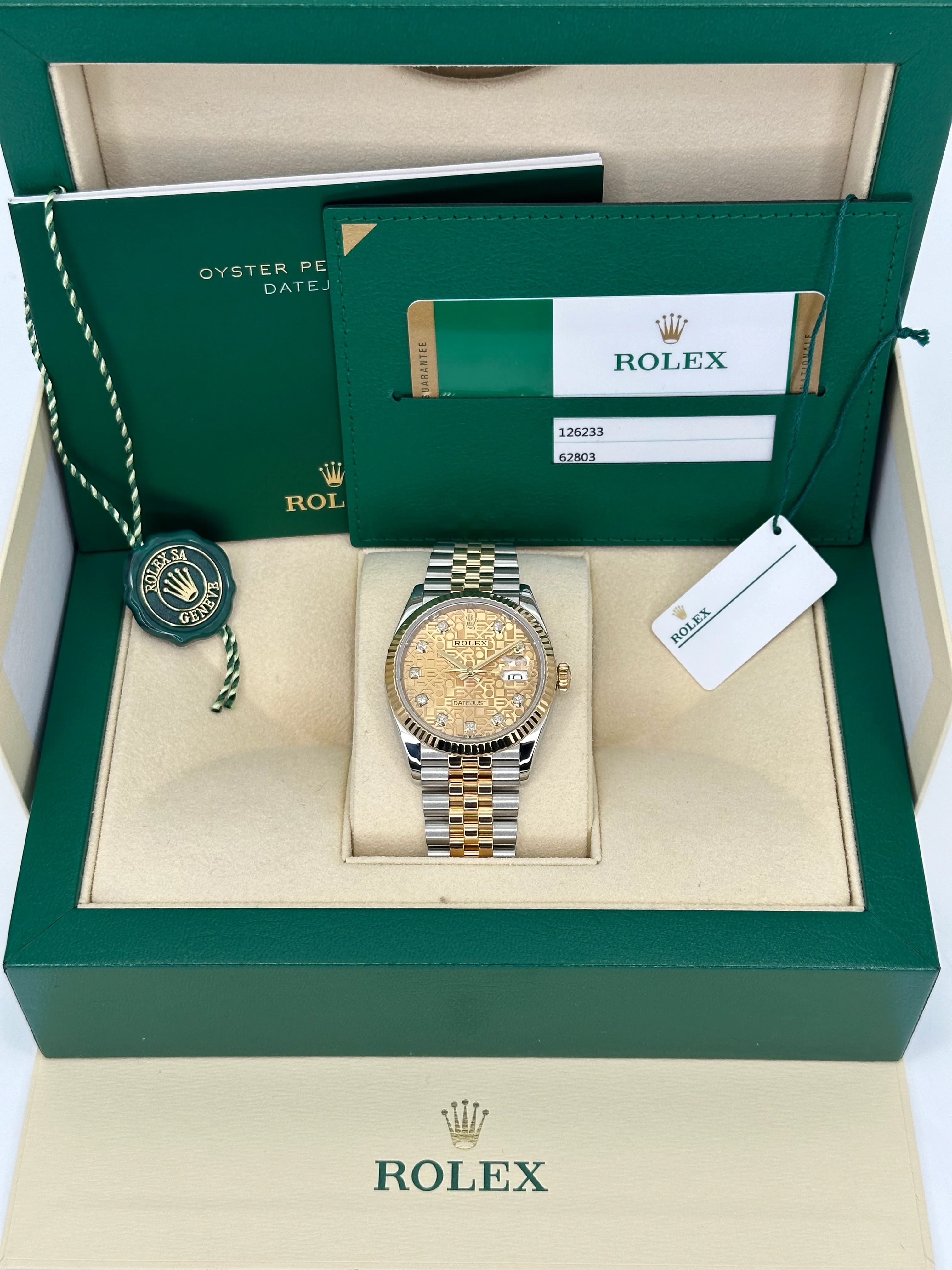 2019 Datejust 36mm 126233 Two-Tone Jubilee 10 Diamond Anniversary Dial - Image 11