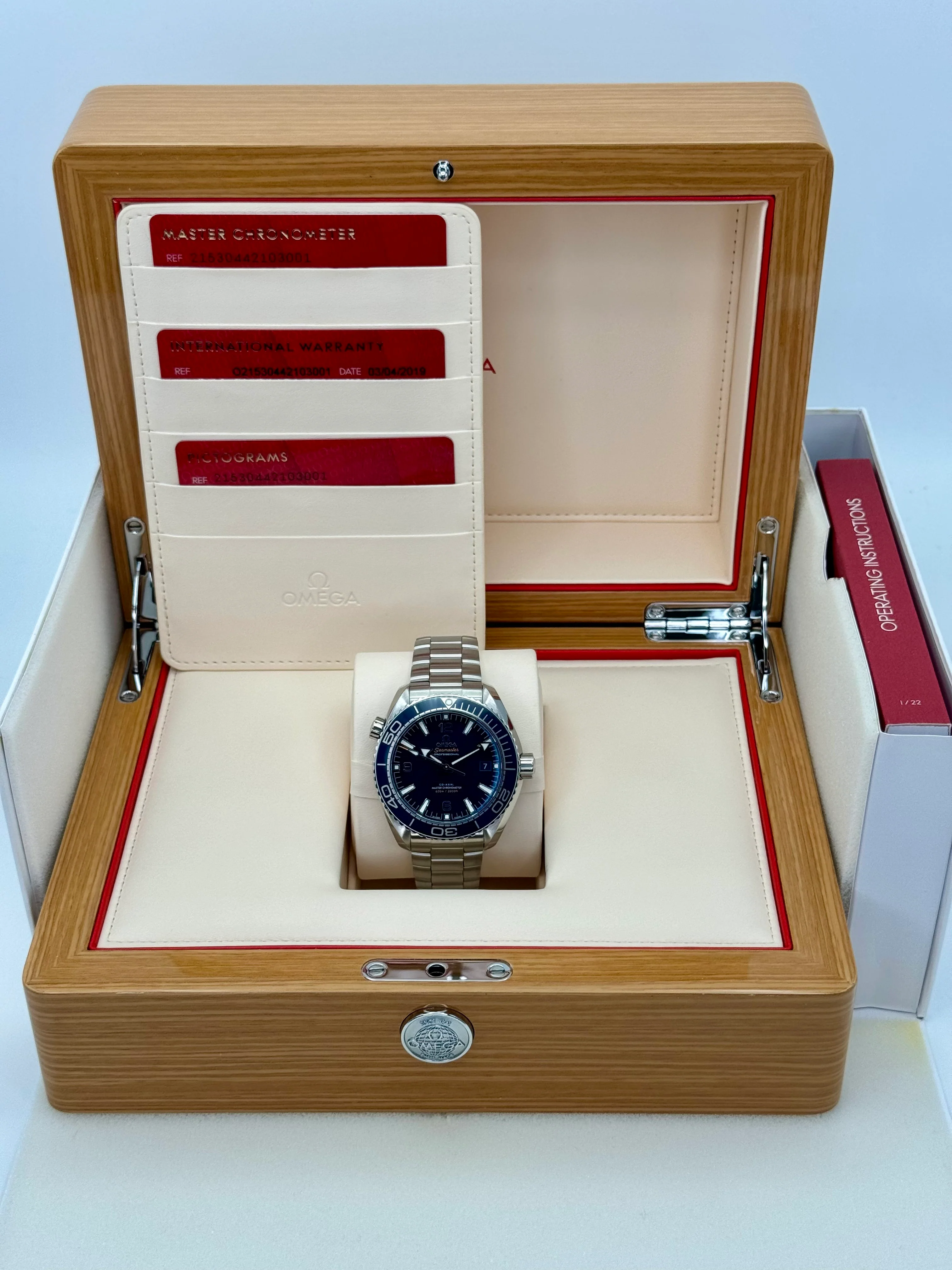 2019 Omega Seamaster Planet Ocean 43.5mm 215.30.44.21.03.001 Blue Dial - Image 11