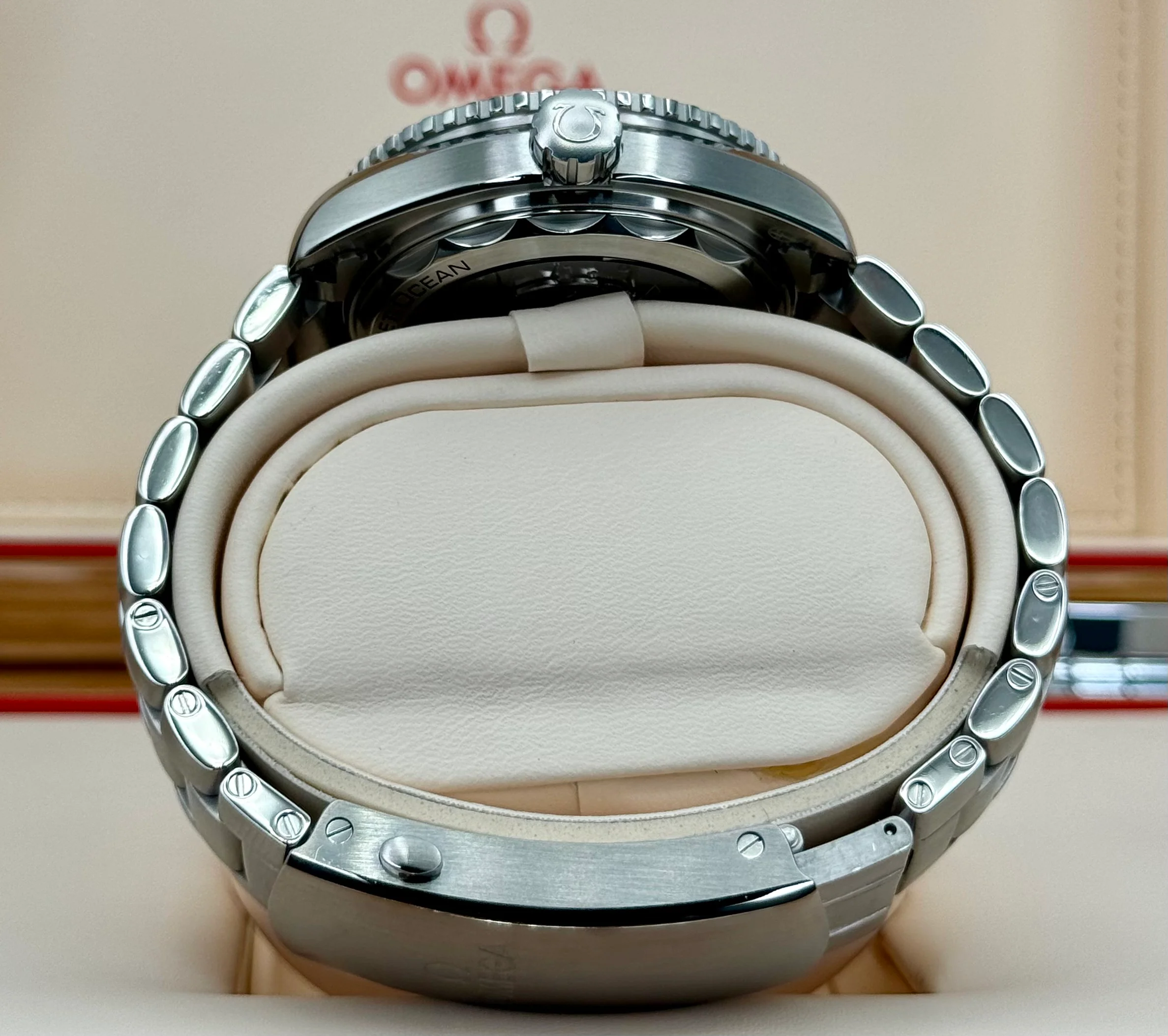 2019 Omega Seamaster Planet Ocean 43.5mm 215.30.44.21.03.001 Blue Dial - Image 9