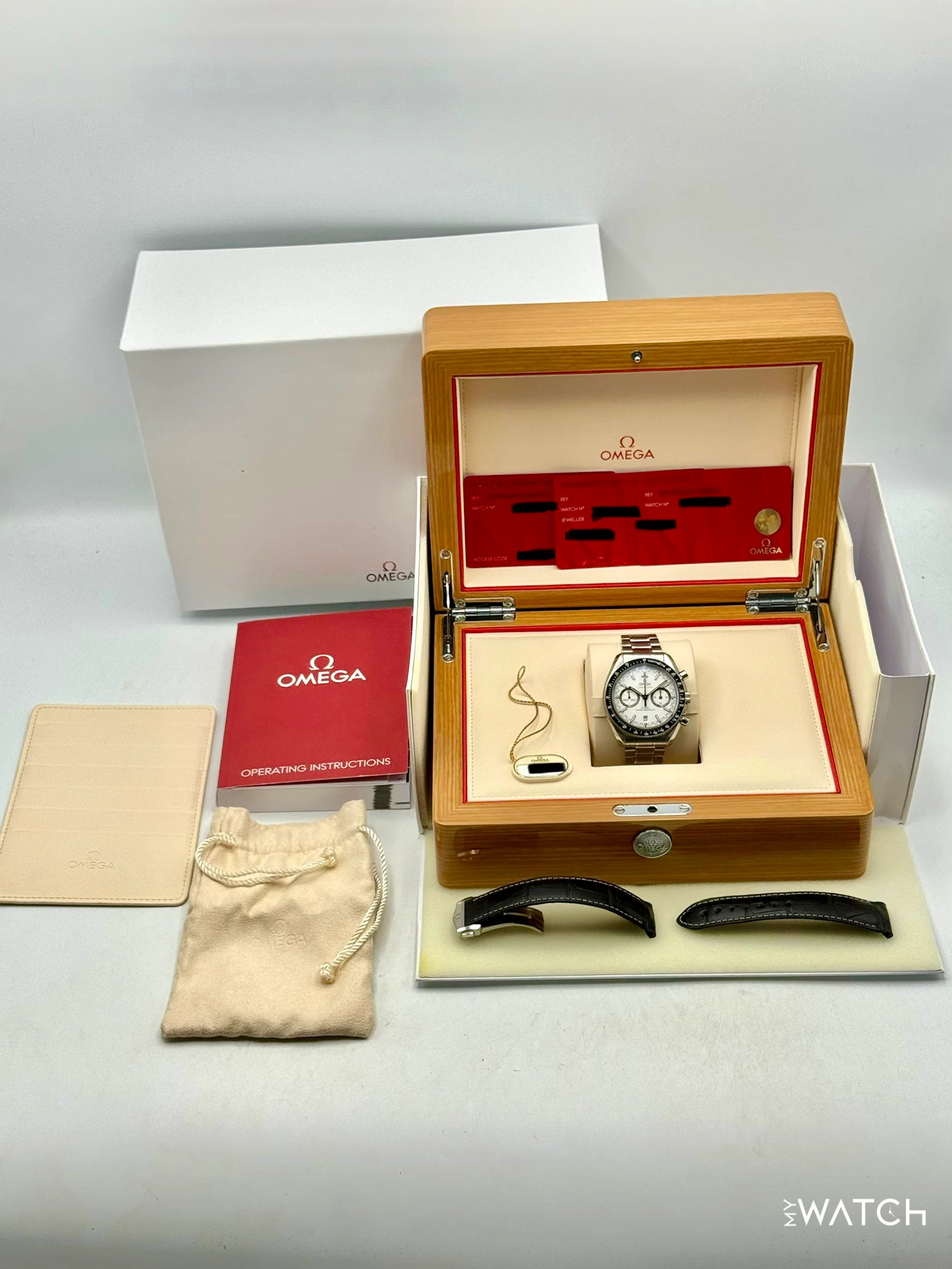 2019 Omega Speedmaster Racing 44.2mm 329.30.44.51.04.001 White Dial - Image 11