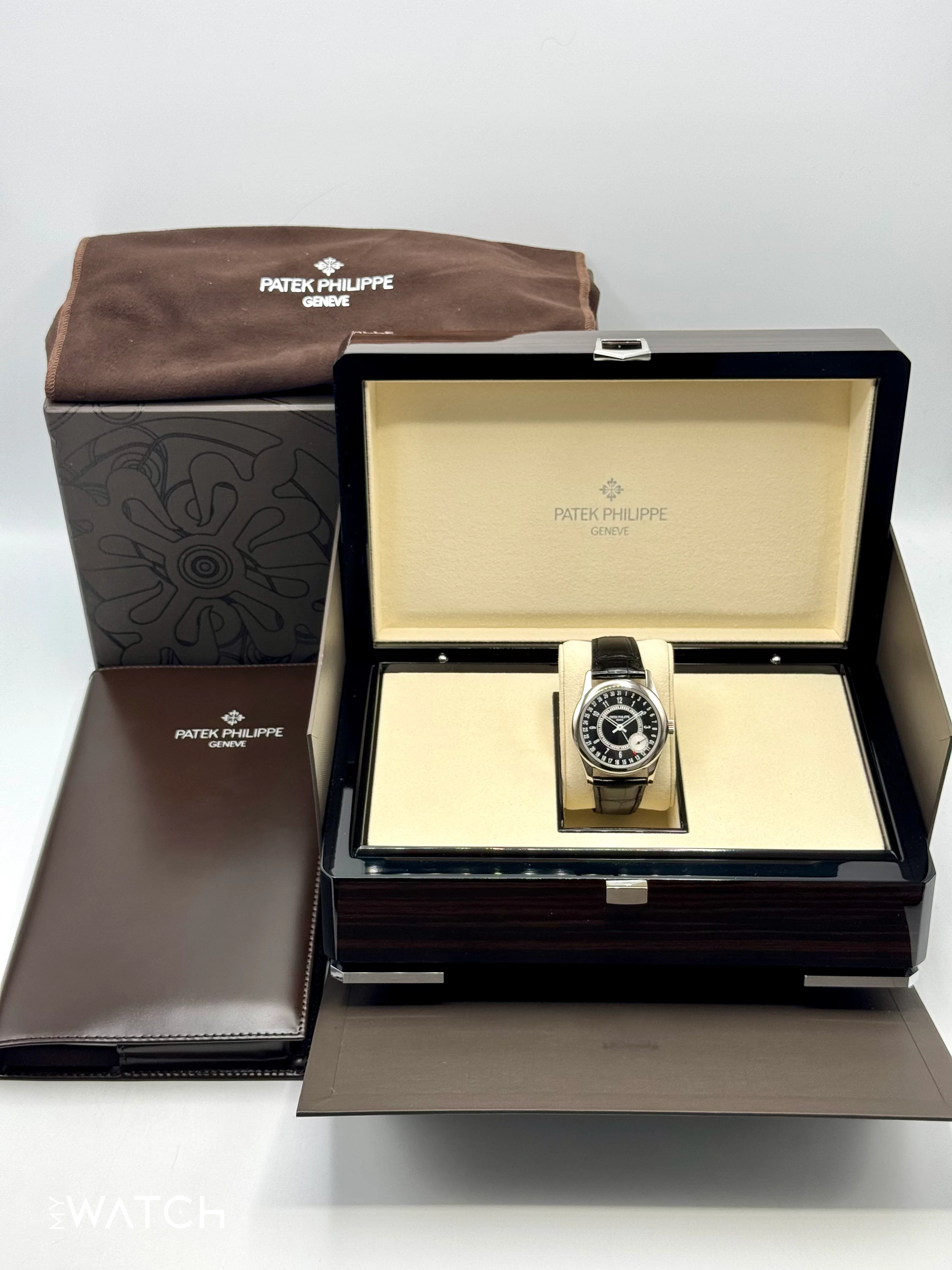 2019 Patek Philippe Calatrava 6006G White Gold Black Dial - Image 10