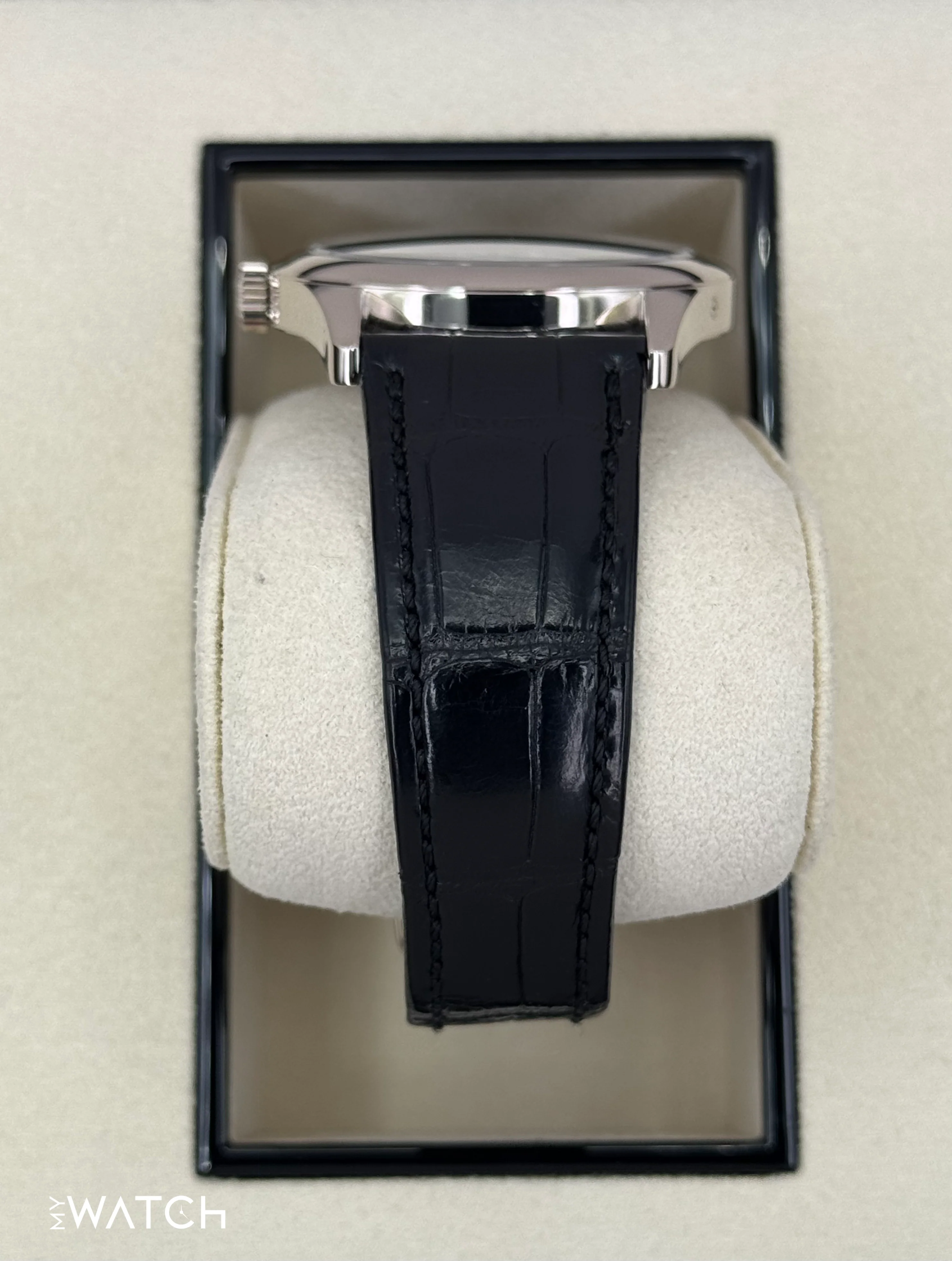 2019 Patek Philippe Calatrava 6006G White Gold Black Dial - Image 4