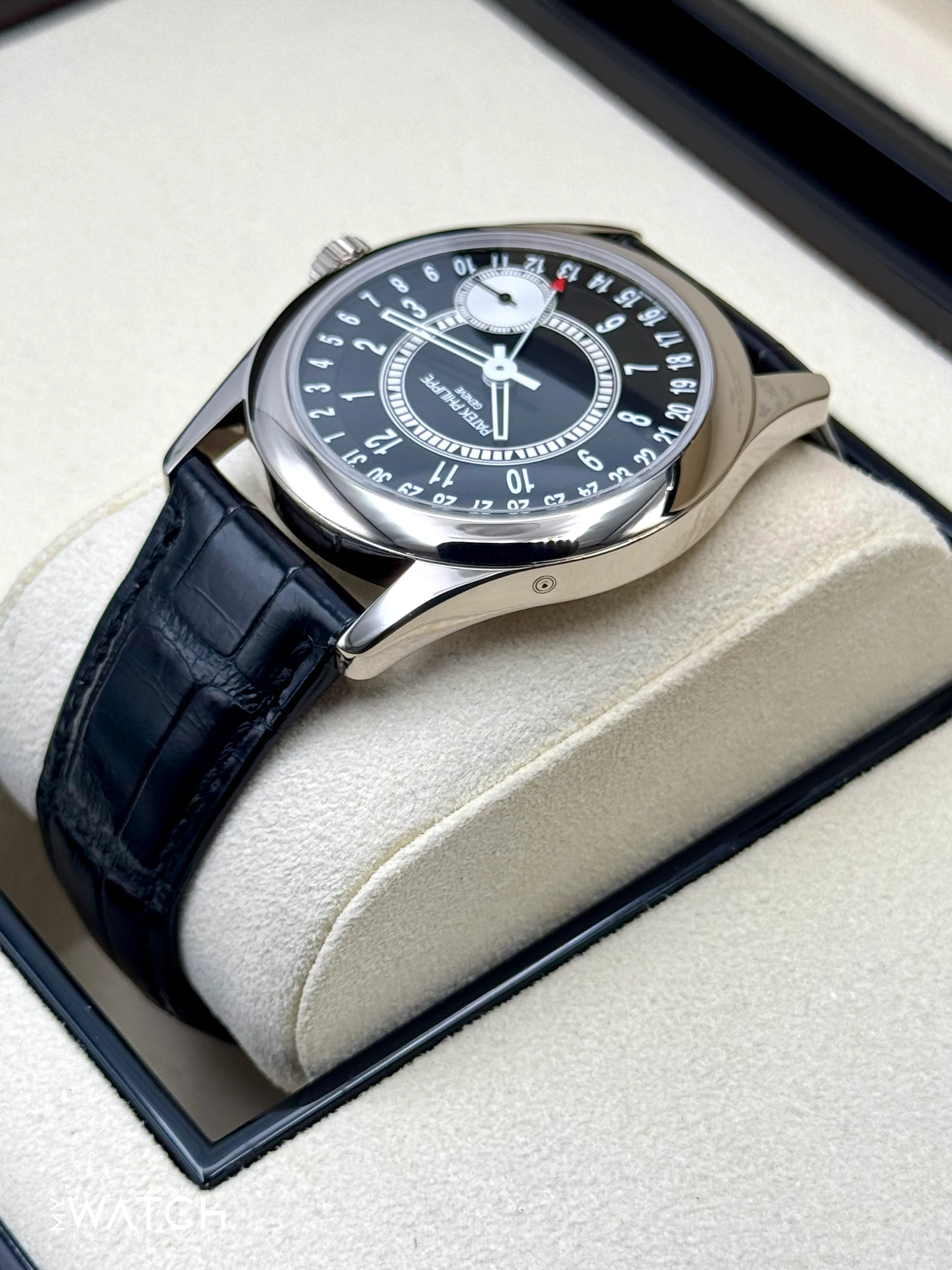 2019 Patek Philippe Calatrava 6006G White Gold Black Dial - Image 7