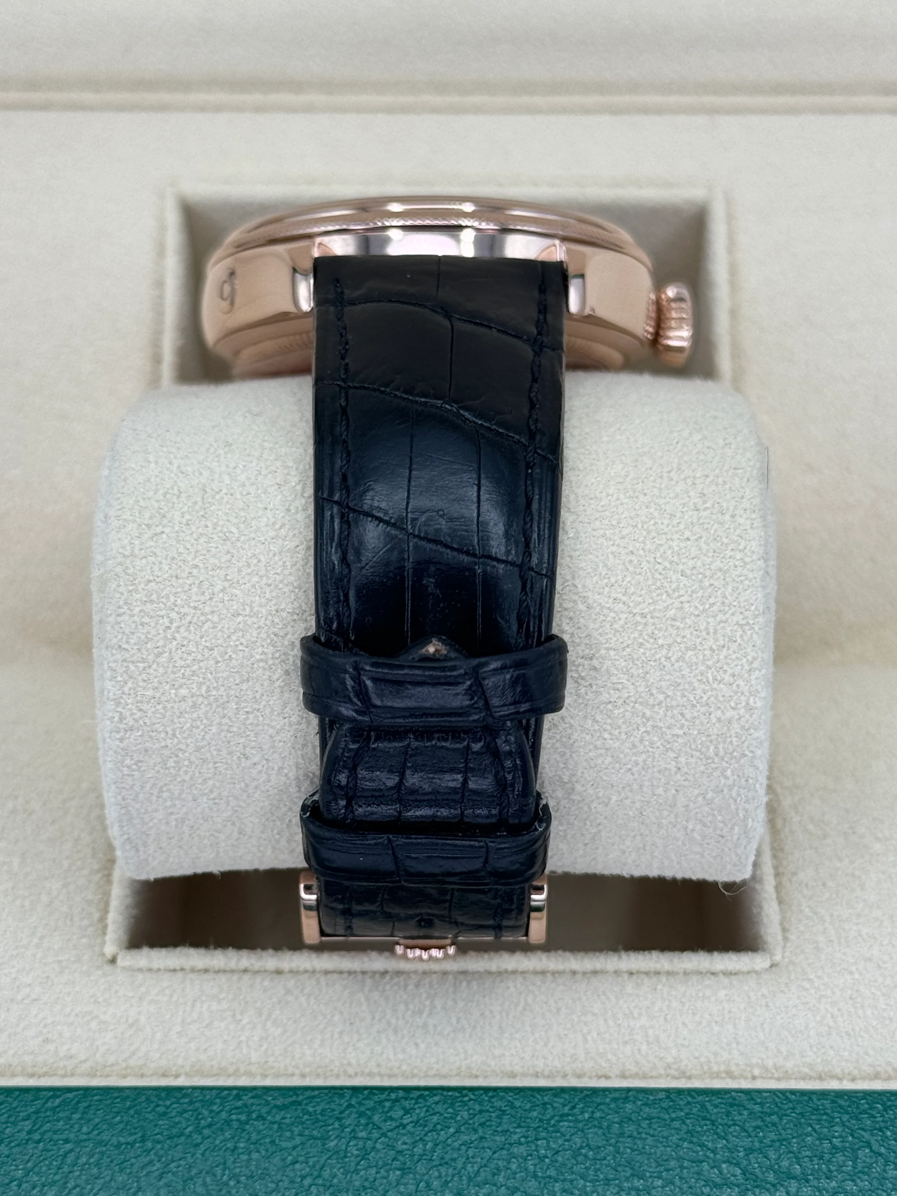 2019 Rolex Cellini Moonphase 39mm 50535 Rose Gold White Dial - Image 3