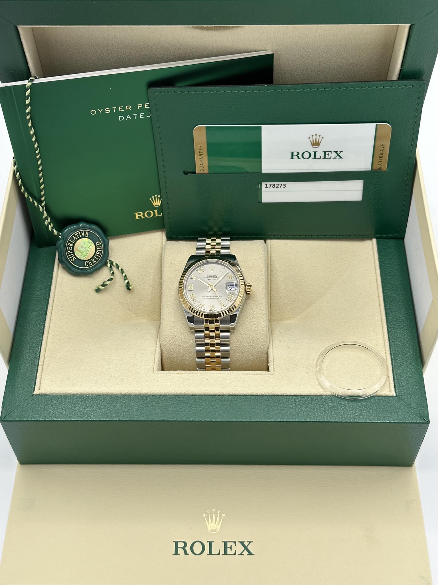 2019 Rolex Datejust 31mm  178273 Two-Tone Grey Roman Numeral Dial - Image 11
