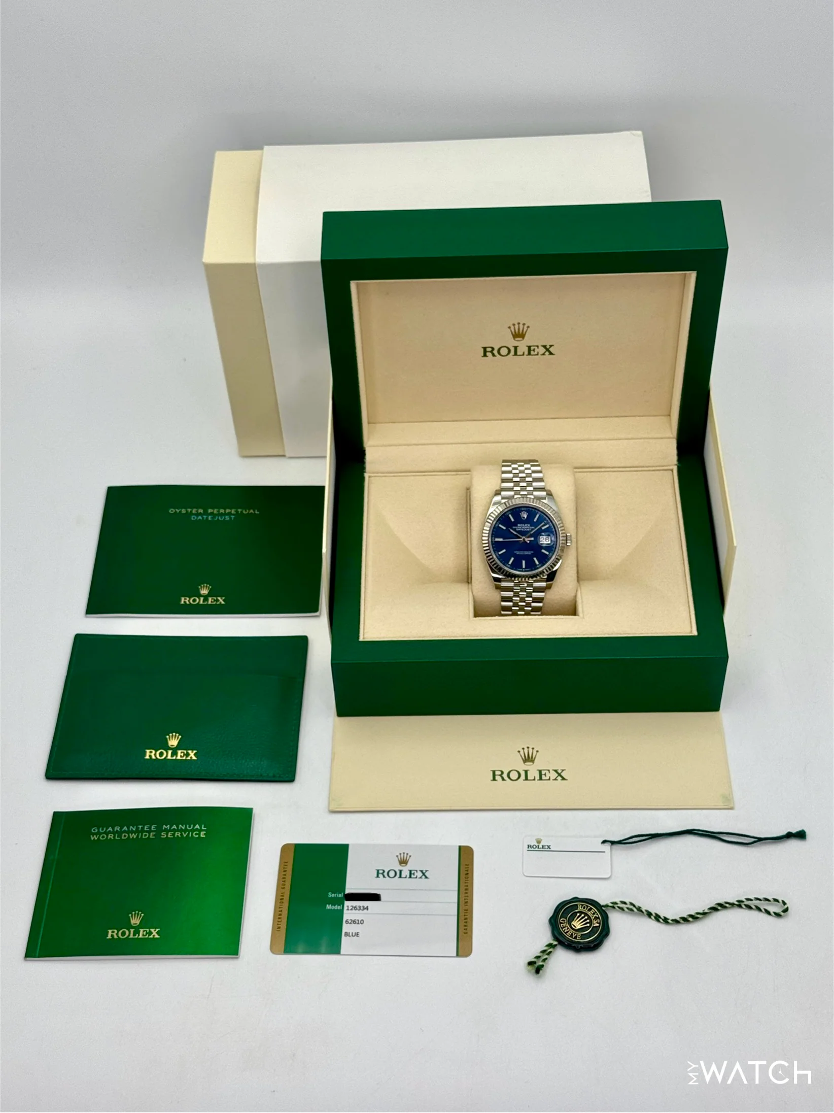 2019 Rolex Datejust 41mm 126334 Stainless Steel Jubilee Blue Dial - Image 10