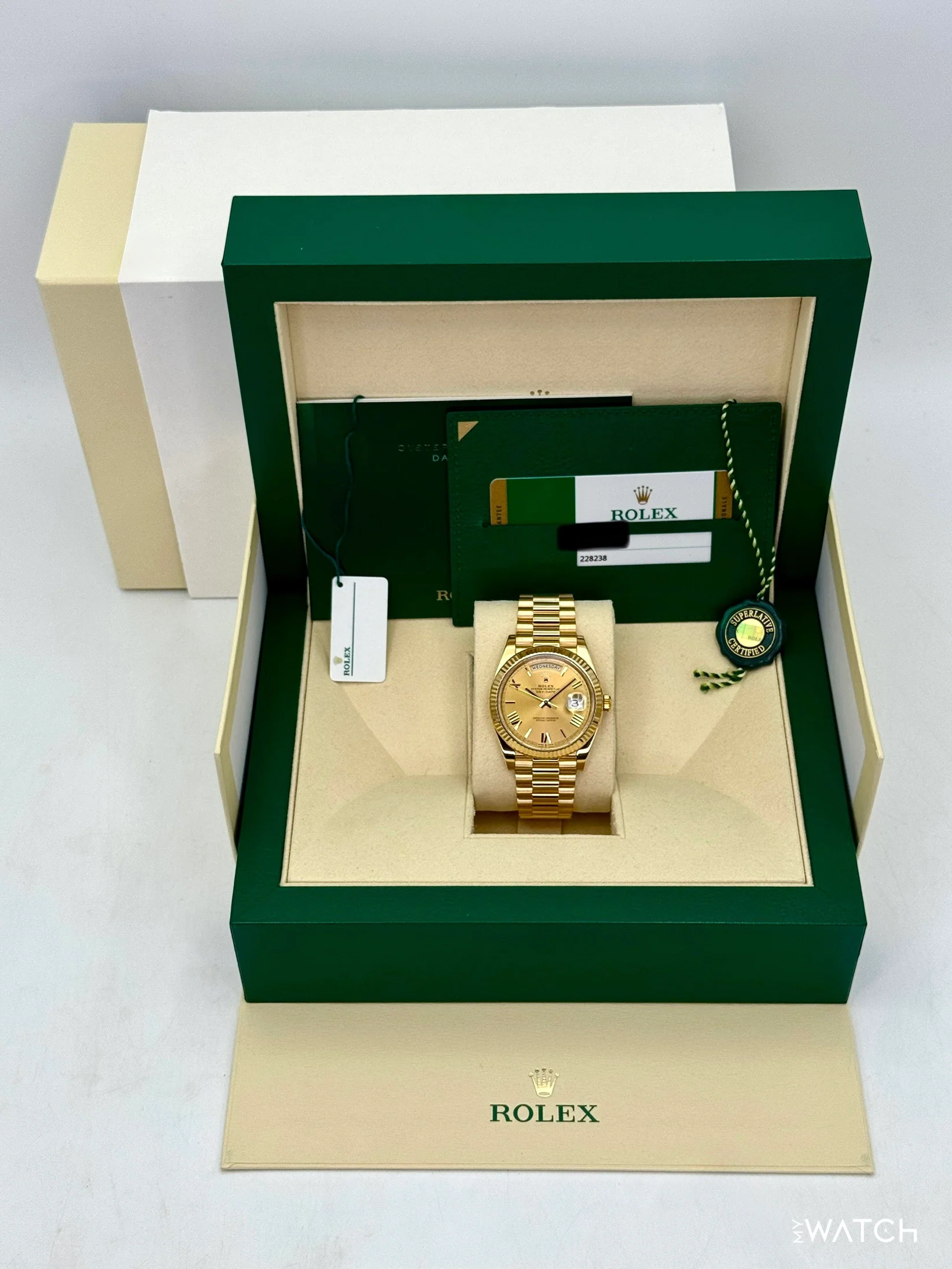 2019 Rolex Day-Date 40mm 228238 Presidential Champagne Dial - Image 12