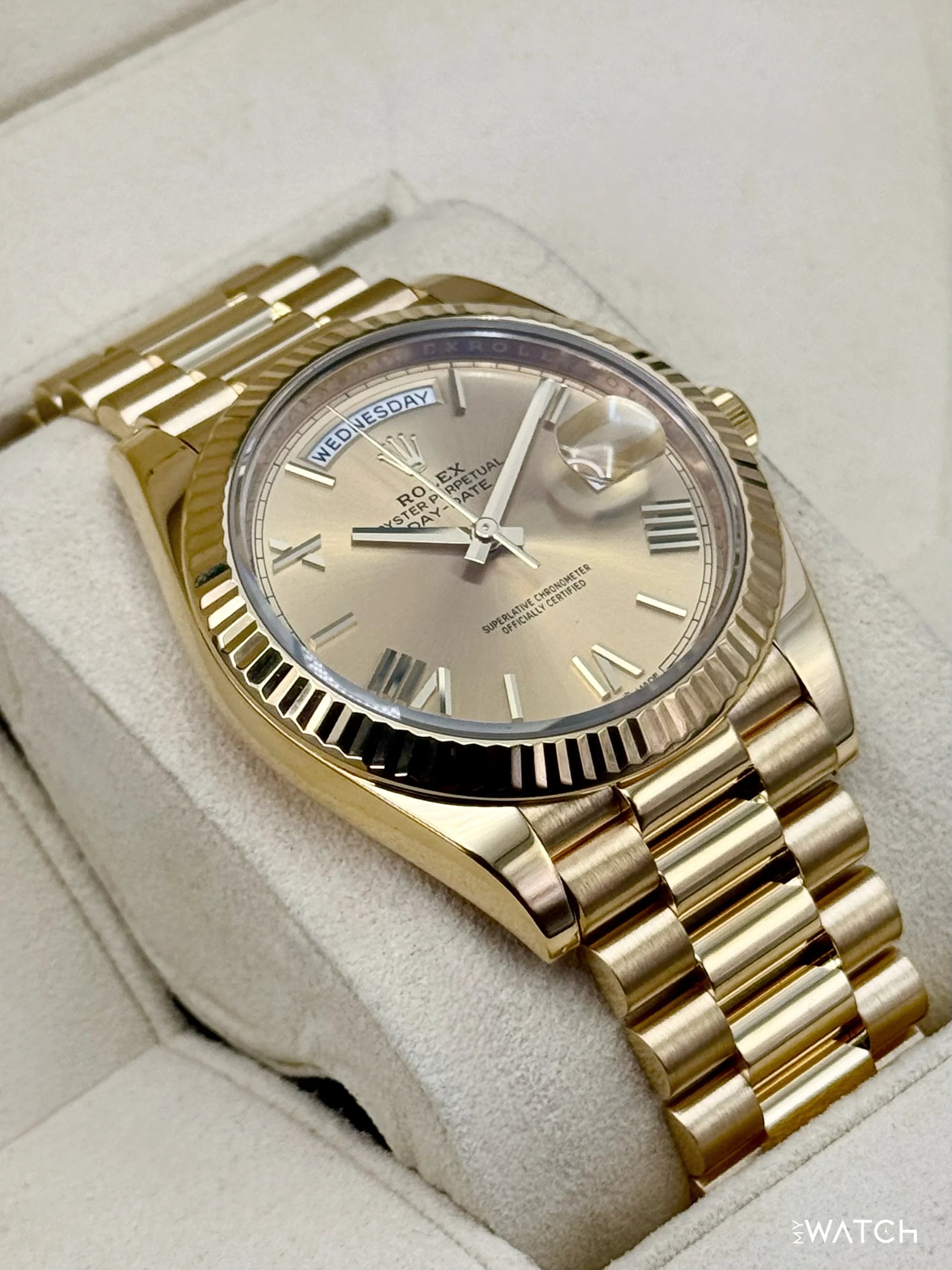 2019 Rolex Day-Date 40mm 228238 Presidential Champagne Dial - Image 6