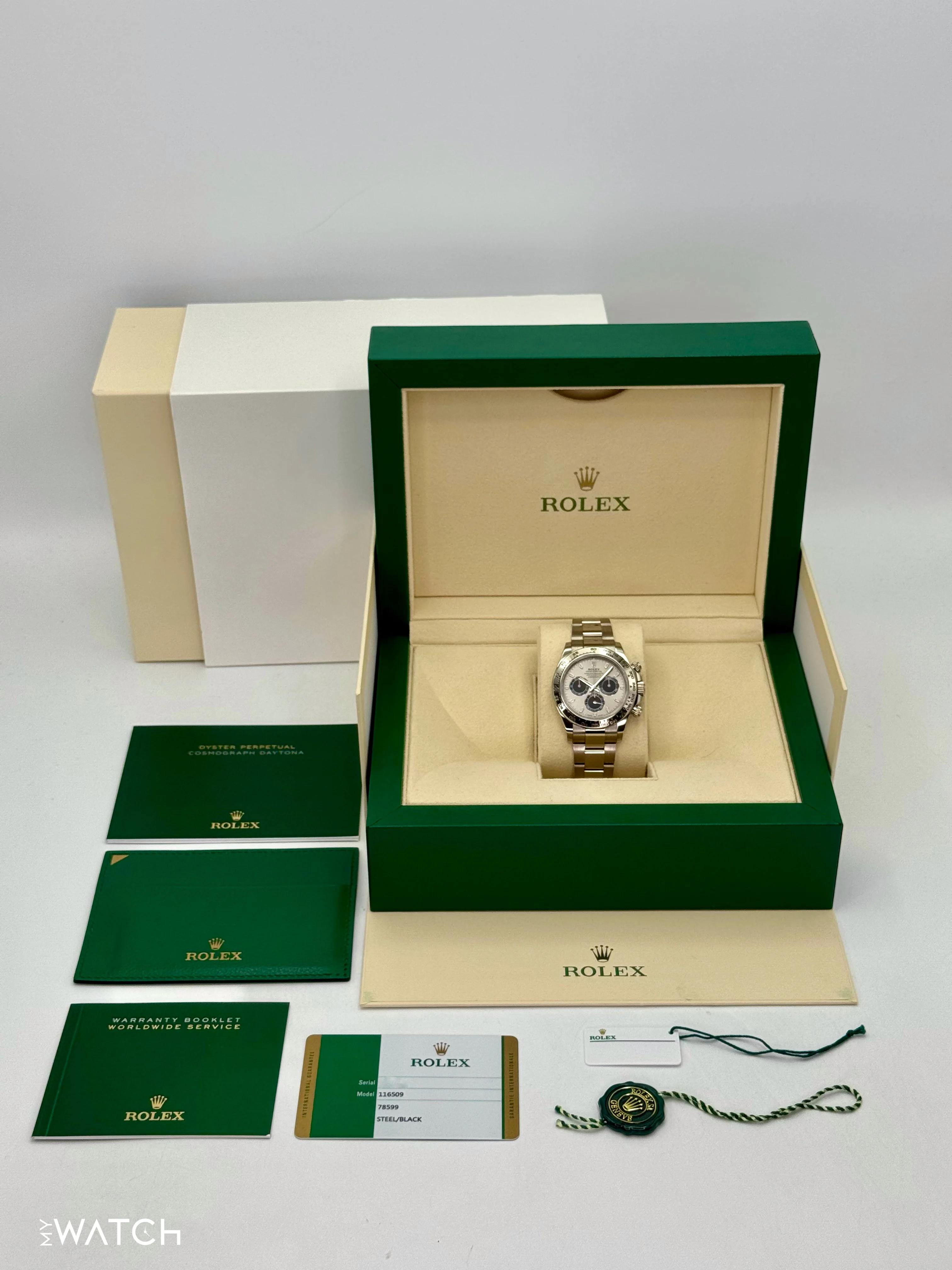 2019 Rolex Daytona 40mm 116509 White Gold Silver Ghost Dial - Image 10