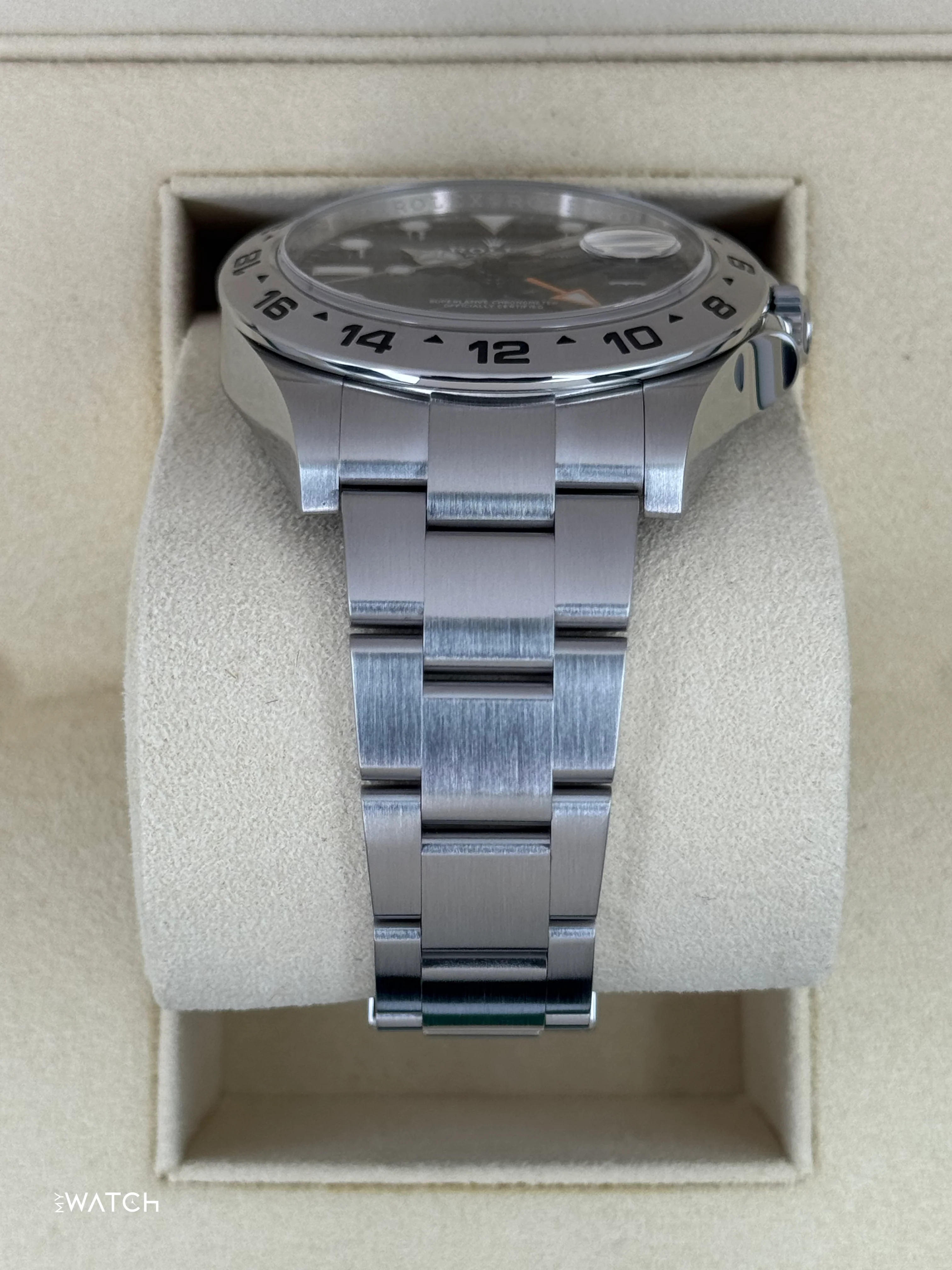 2019 Rolex Explorer II 42mm 216570 Stainless Steel Black Dial - Image 3