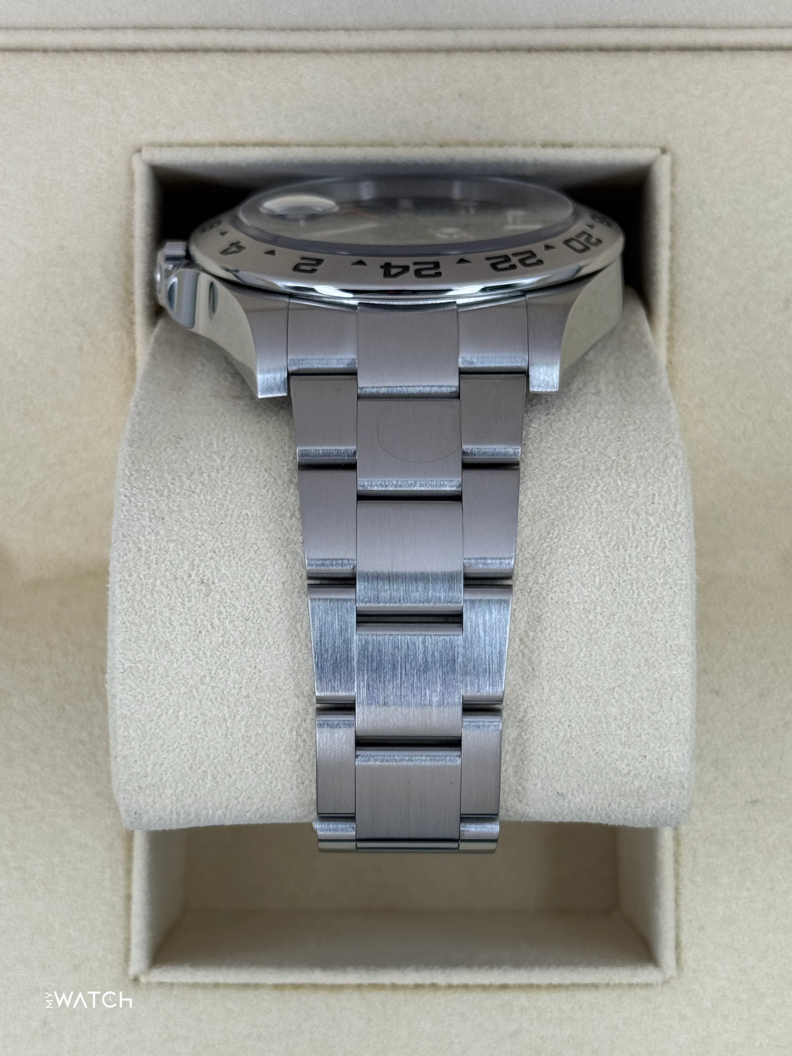 2019 Rolex Explorer II 42mm 216570 Stainless Steel Black Dial - Image 4