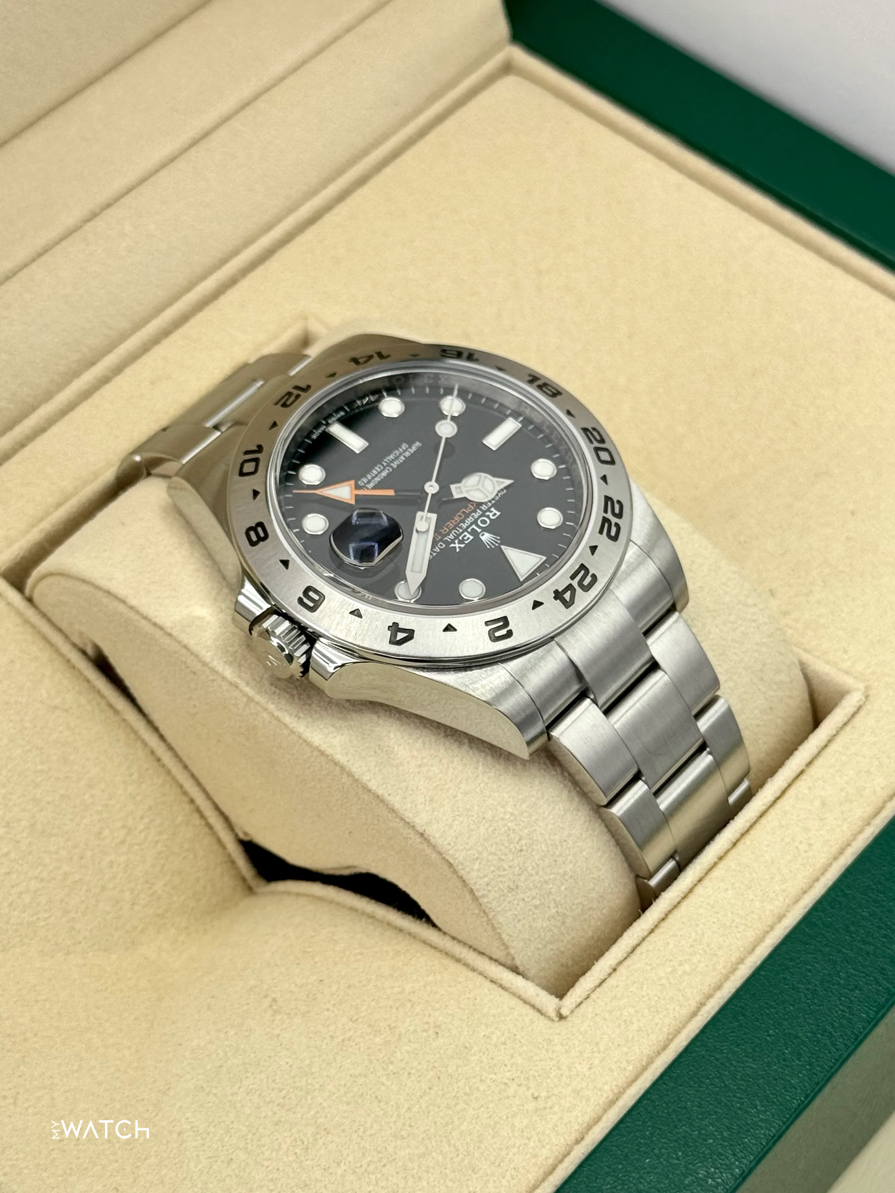 2019 Rolex Explorer II 42mm 216570 Stainless Steel Black Dial - Image 8