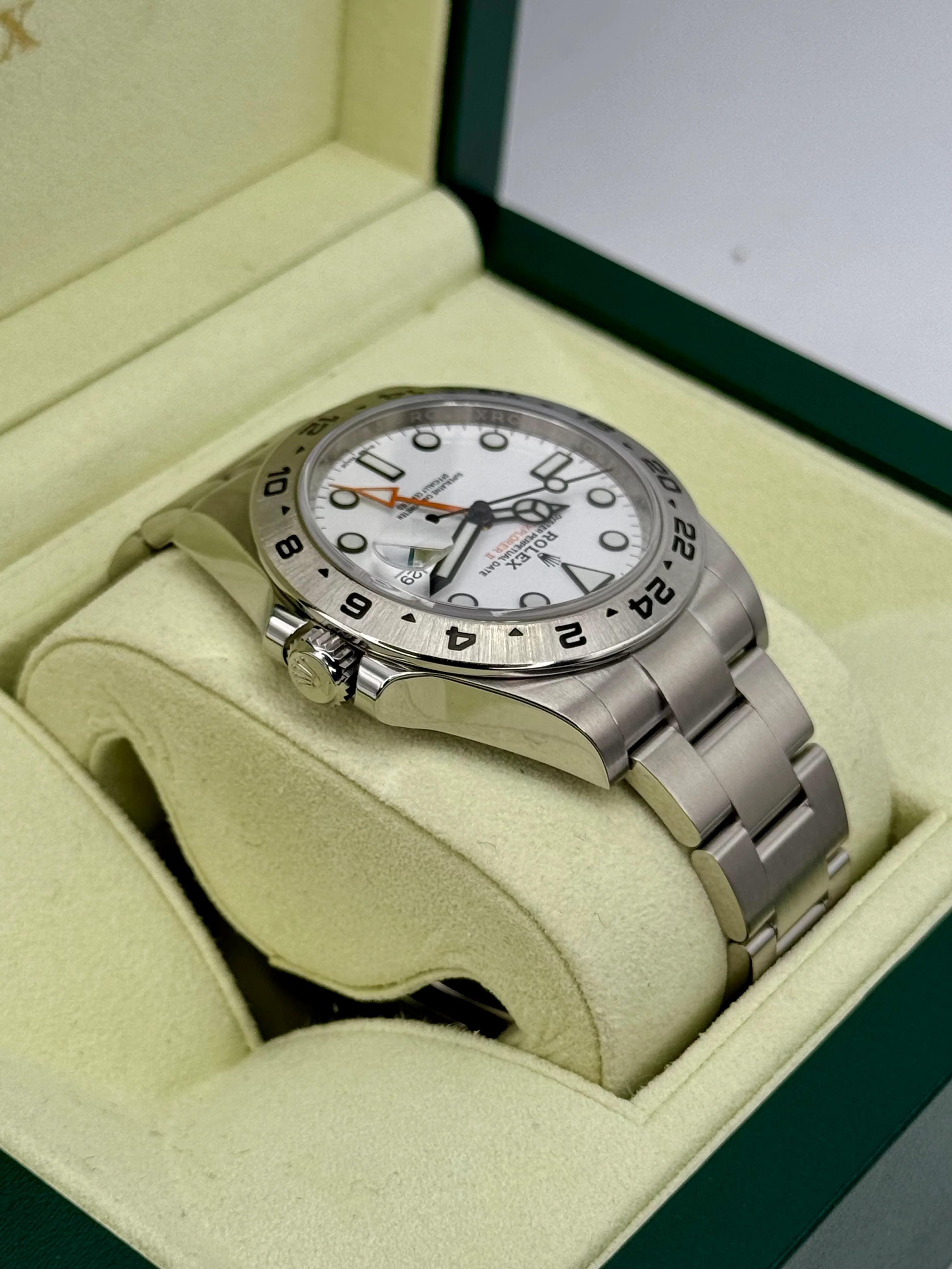2019 Rolex Explorer II 42mm 216570 Stainless Steel Polar White Dial - Image 8