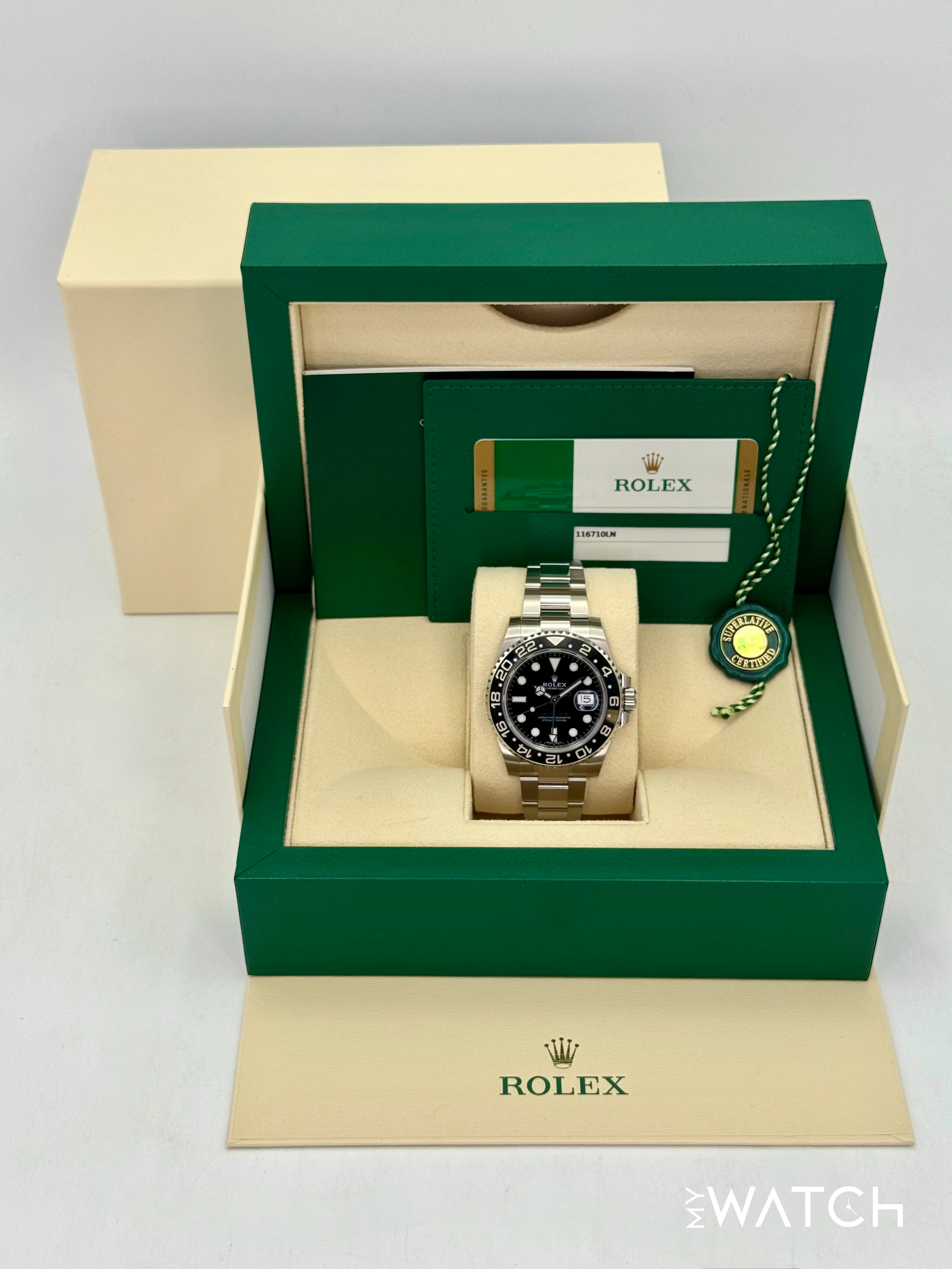 2019 Rolex GMT-Master II 40mm 116710LN Stainless Steel Black Dial - Image 9