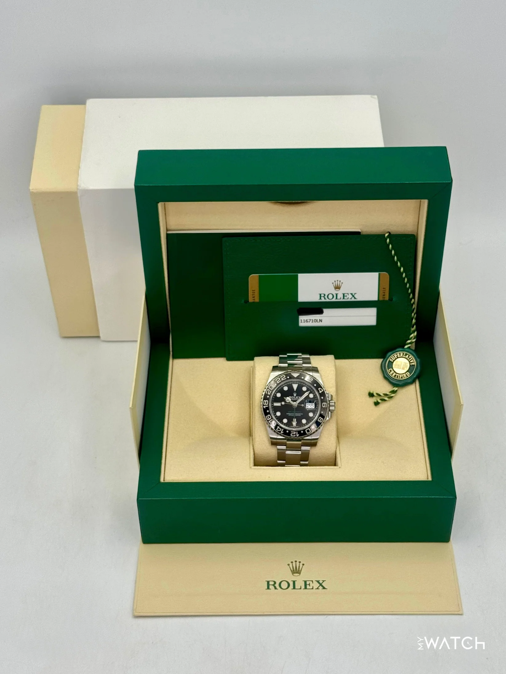 2019 Rolex GMT-Master II 40mm 116710LN Stainless Steel Black Dial - Image 9