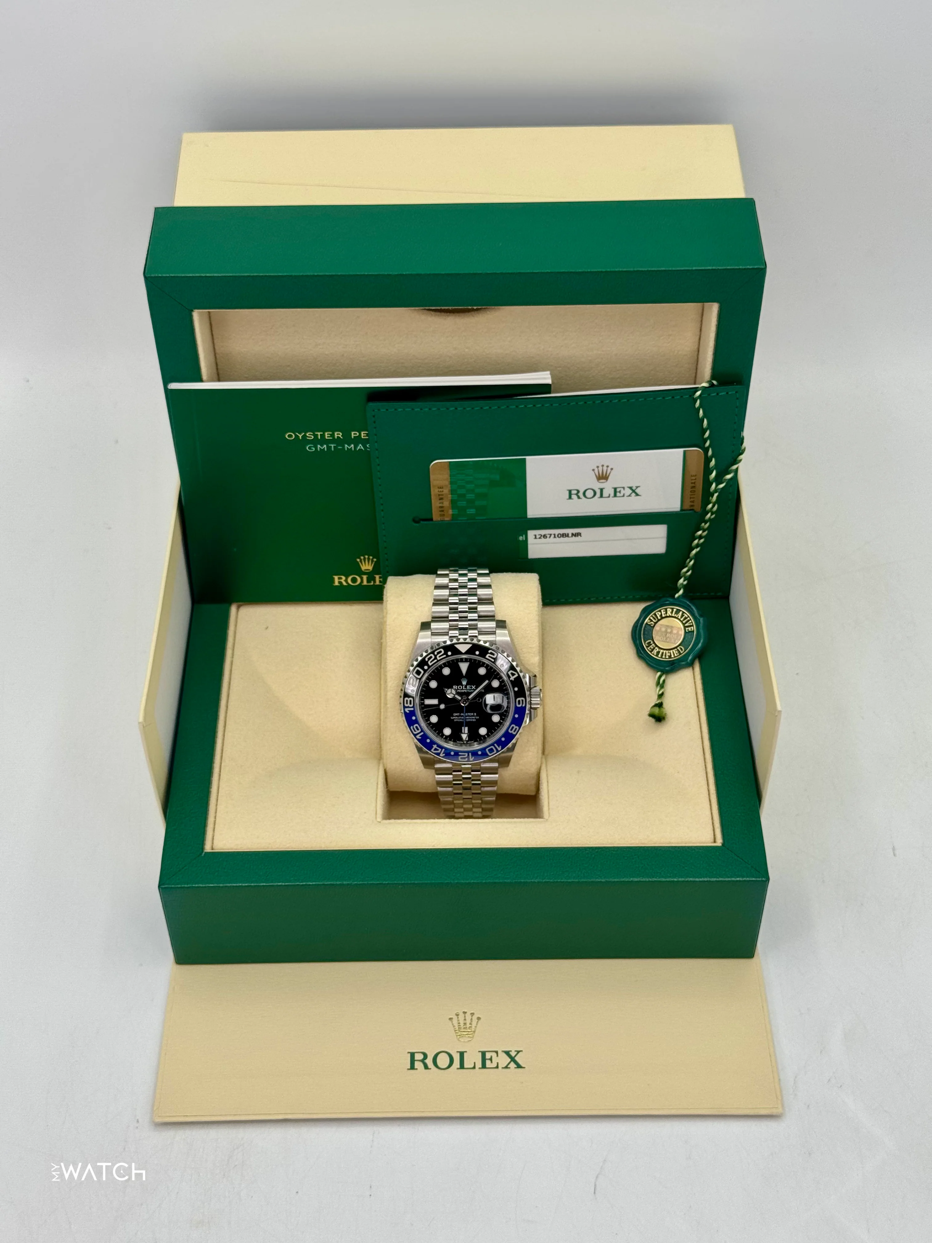 2019 Rolex GMT-Master II "Batgirl" 40mm 126710BLNR Jubilee - Image 9