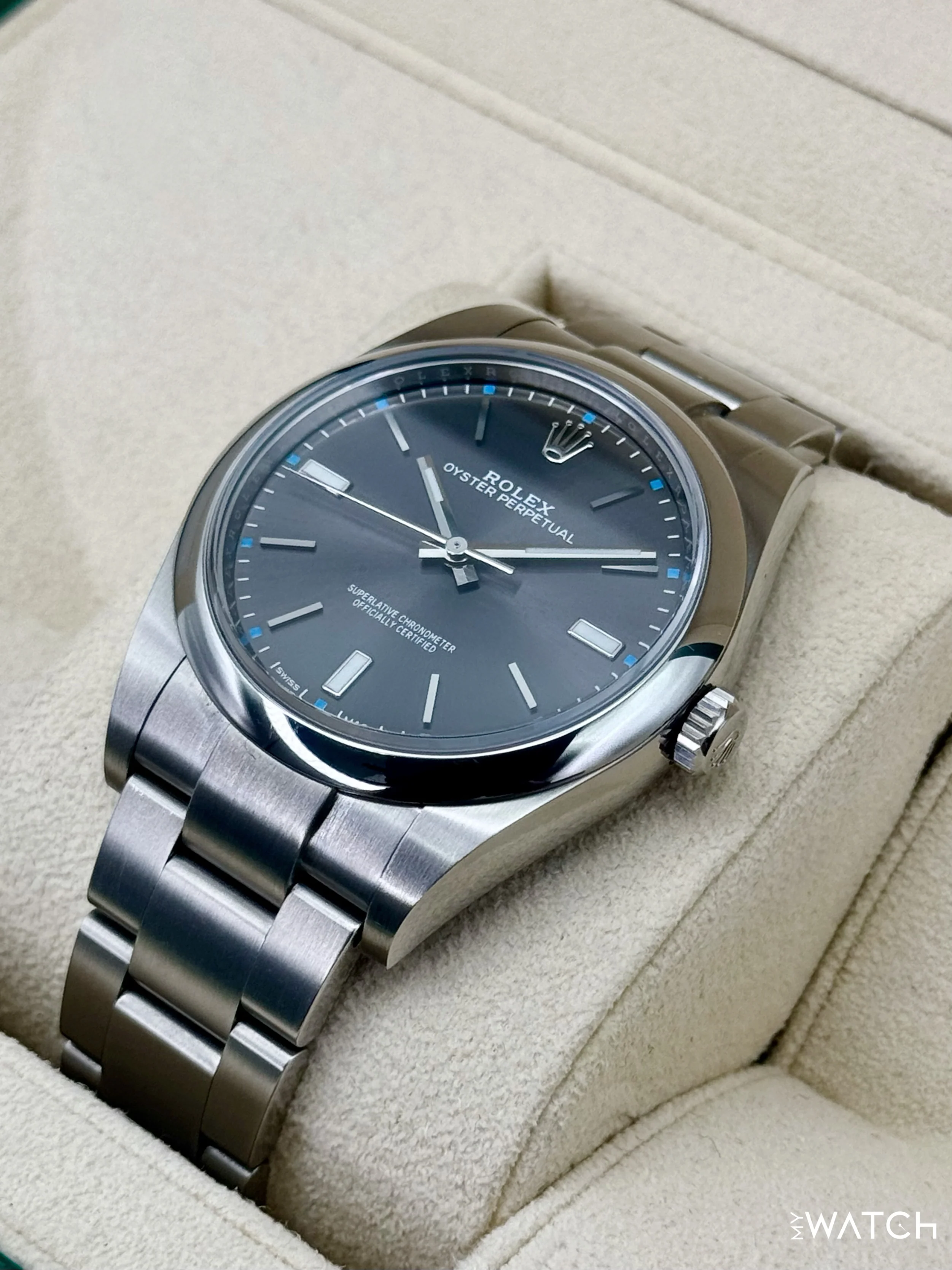 2019 Rolex Oyster Perpetual 39mm 114300 Rhodium Dial - Image 5