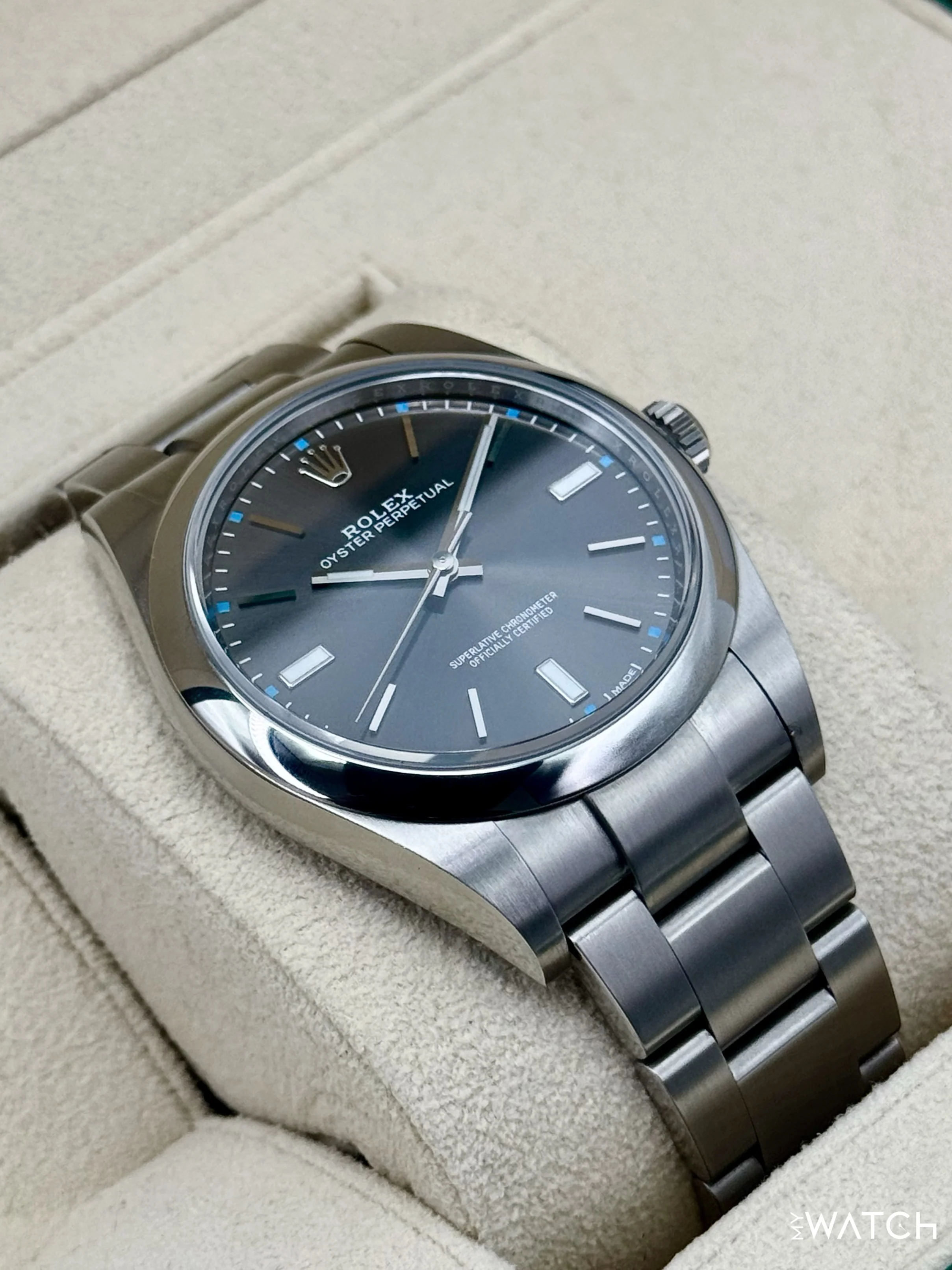 2019 Rolex Oyster Perpetual 39mm 114300 Rhodium Dial - Image 6