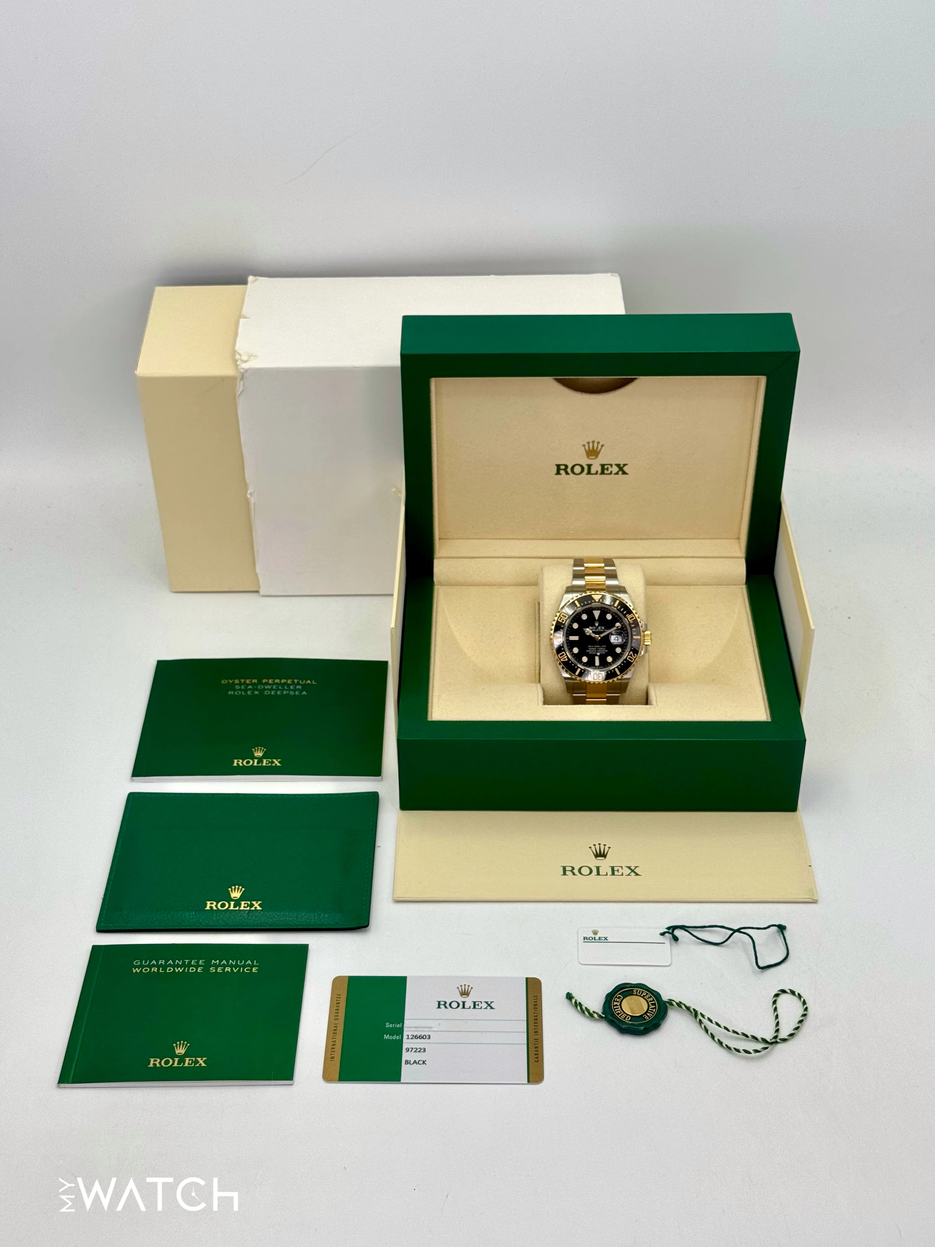 2019 Rolex Sea-Dweller 43mm 126603 Two-Tone Black Dial - Image 10