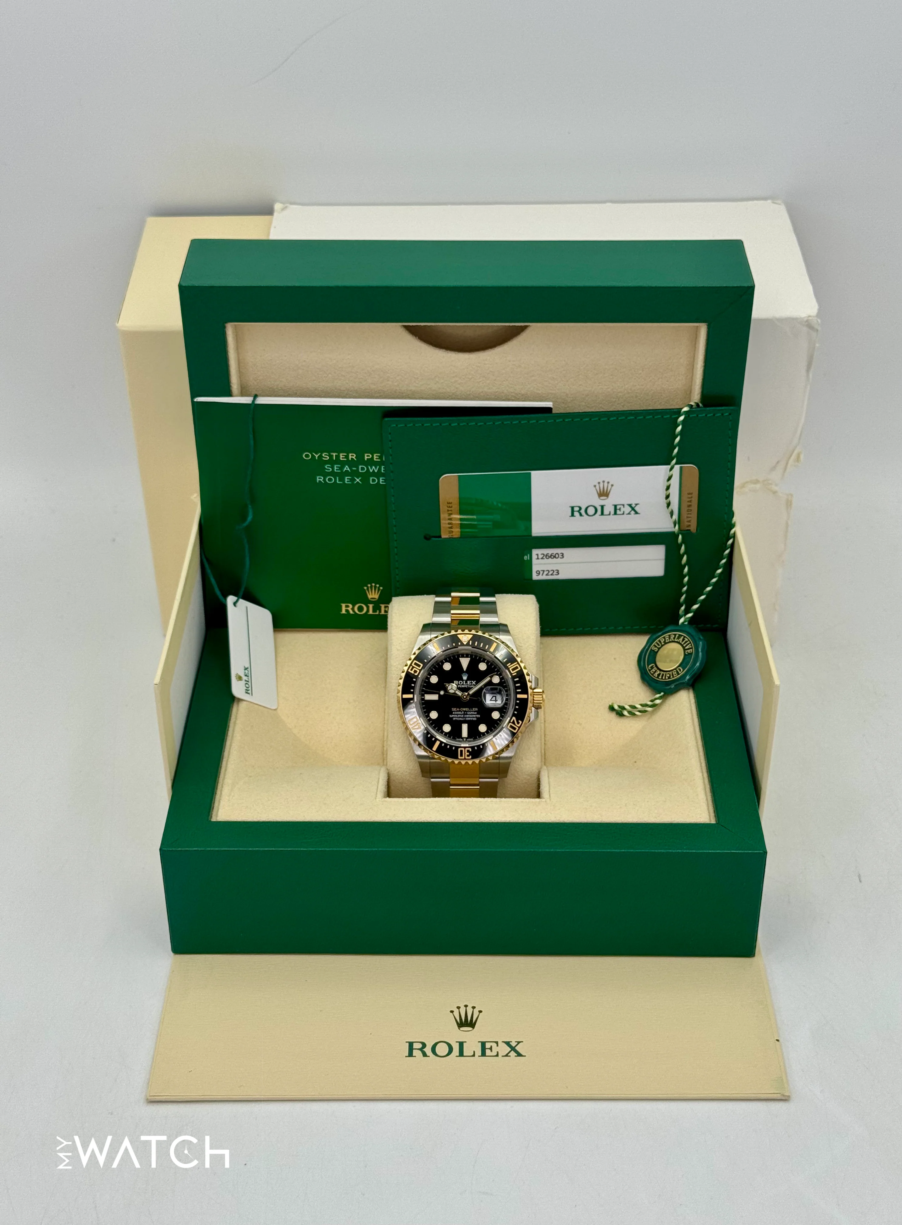 2019 Rolex Sea-Dweller 43mm 126603 Two-Tone Black Dial - Image 9