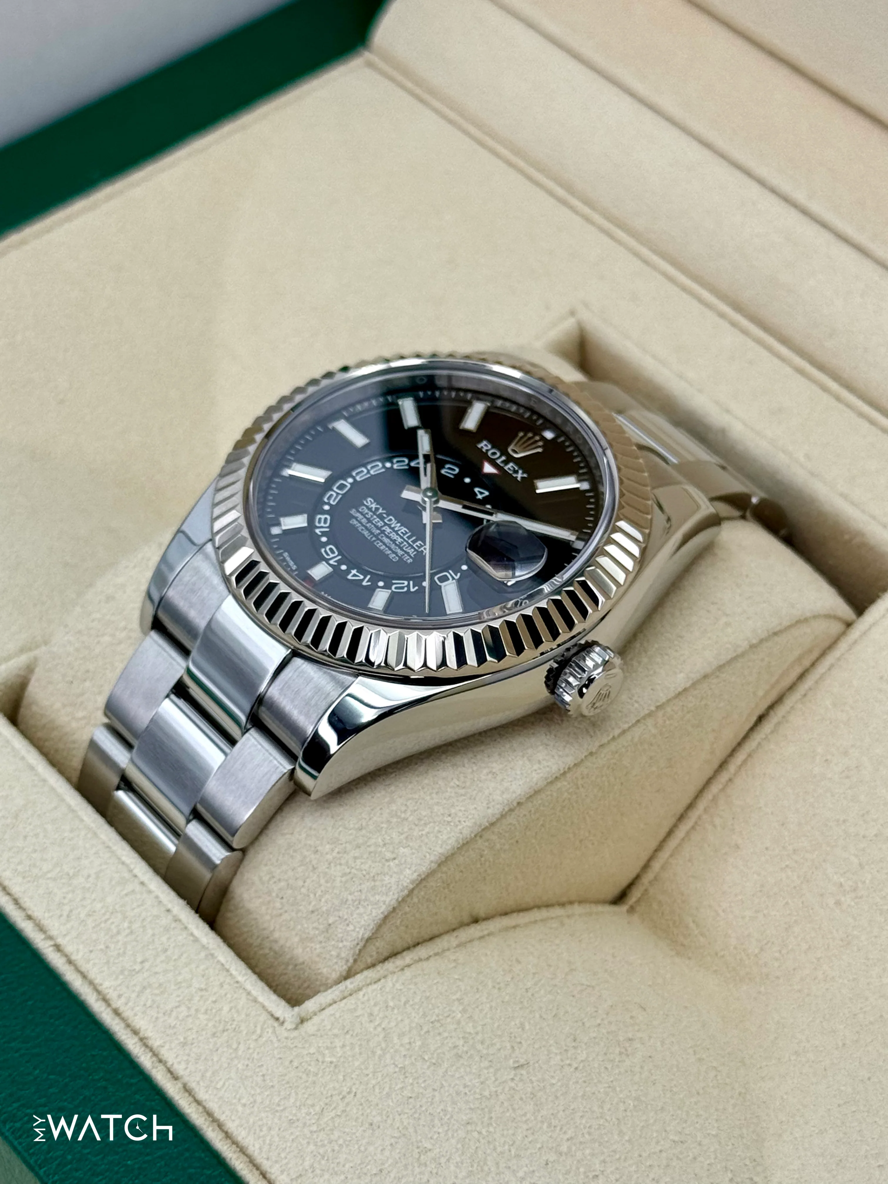 2019 Rolex Sky-Dweller 42mm 326934 Oyster Black Dial - Image 6