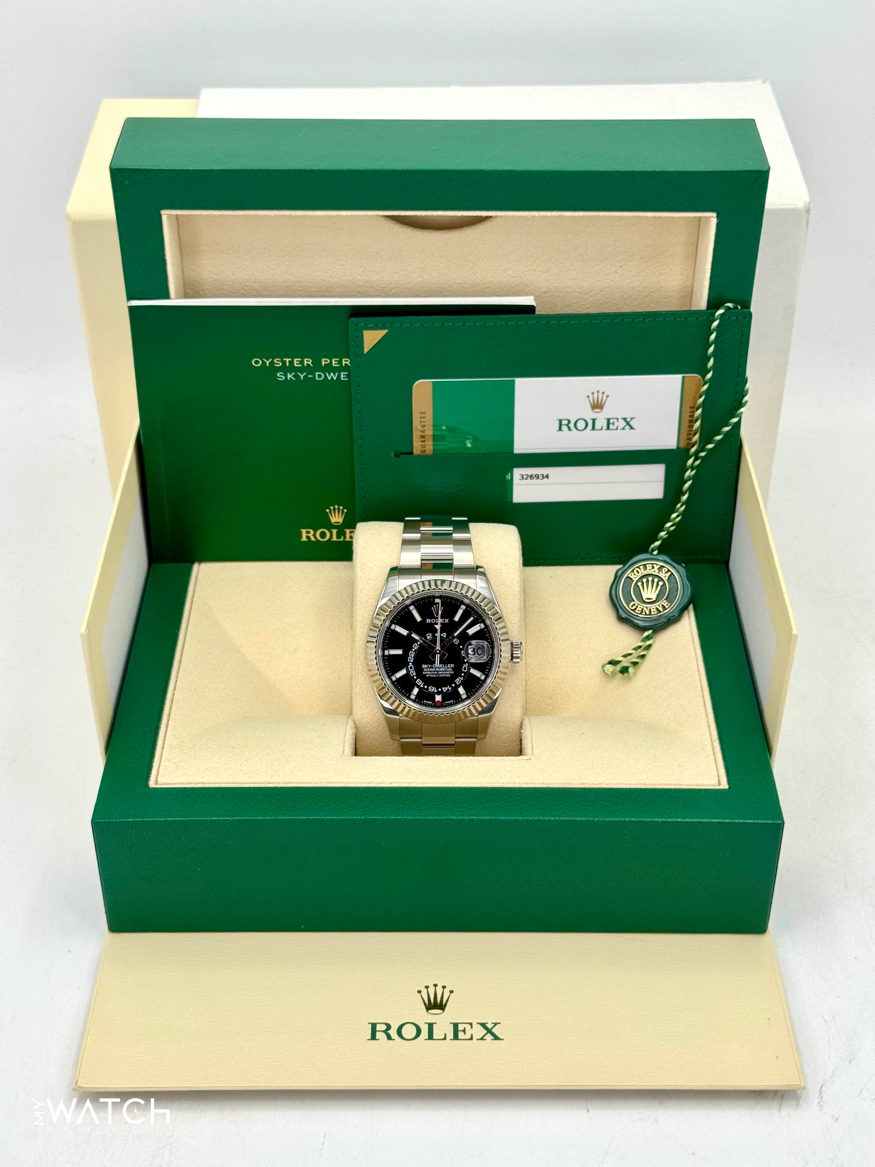 2019 Rolex Sky-Dweller 42mm 326934 Oyster Black Dial - Image 9